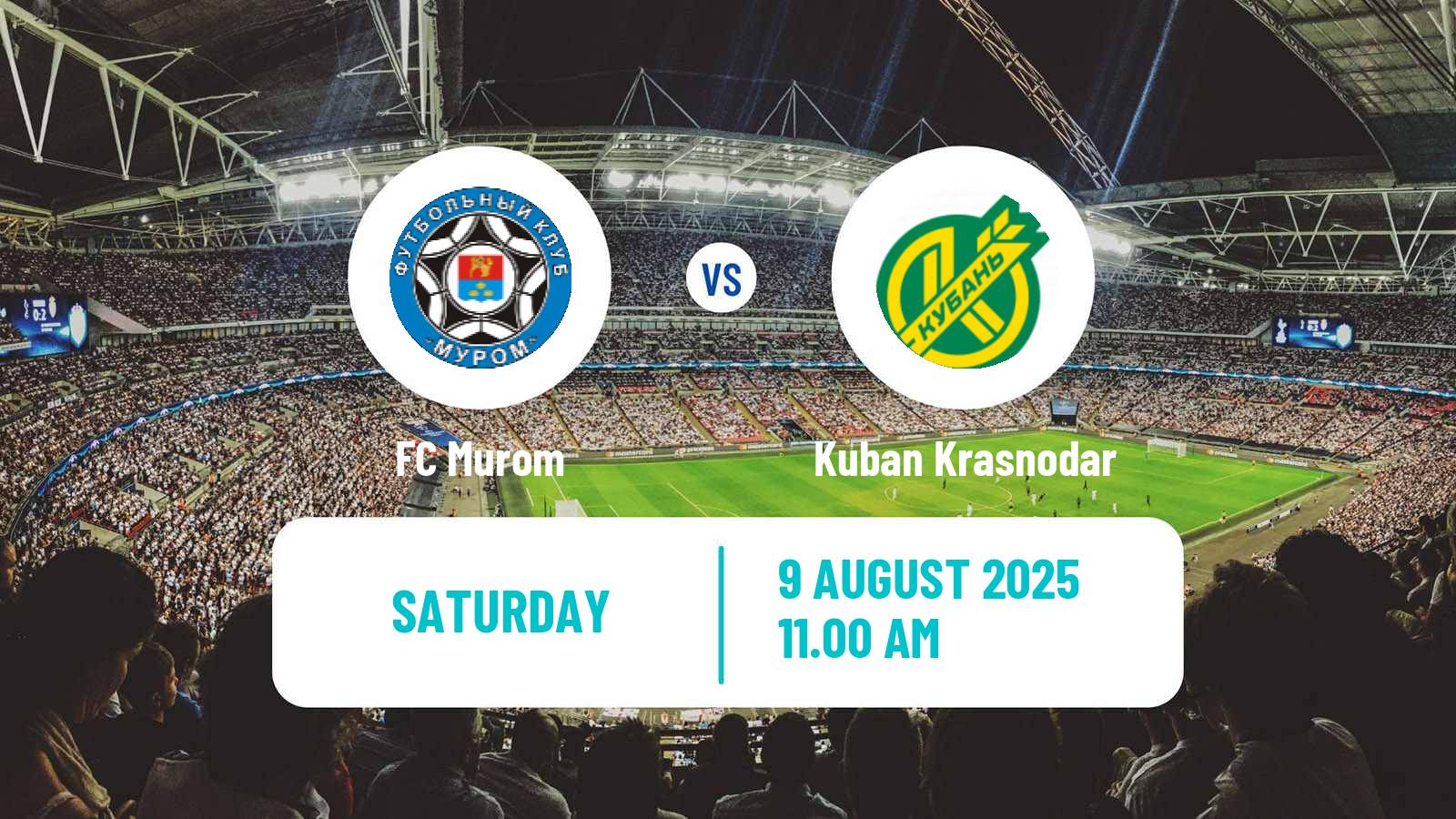 Soccer Russian FNL 2 Division A Silver Murom - Kuban Krasnodar