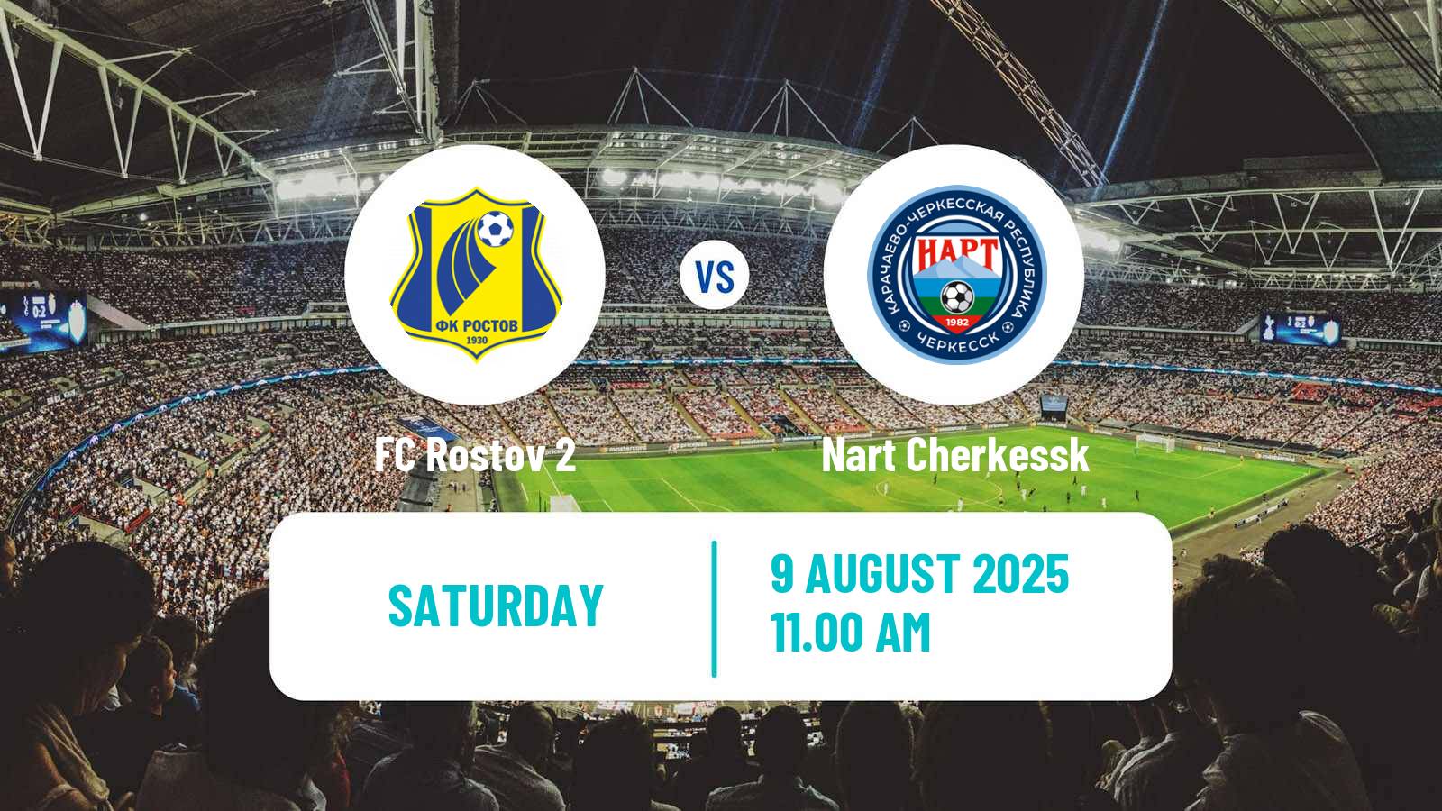 Soccer FNL 2 Division B Group 1 Rostov 2 - Nart Cherkessk