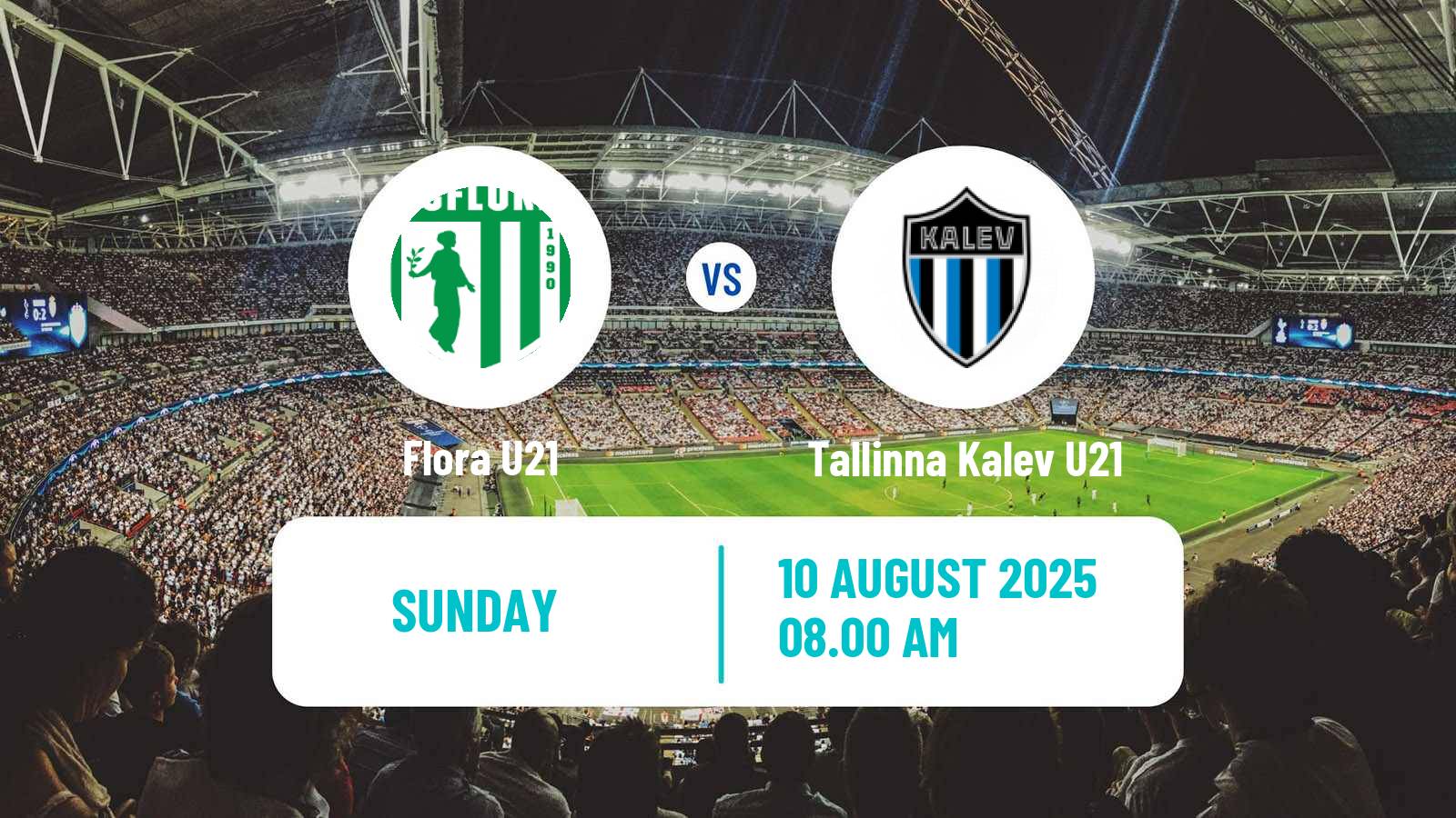 Soccer Estonian Esiliiga Flora U21 - Tallinna Kalev U21