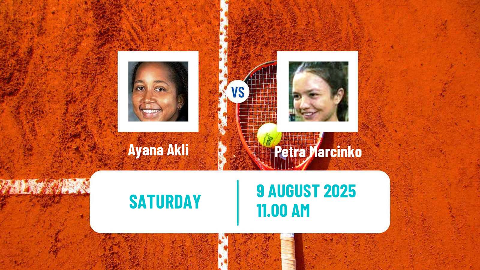 Tennis ITF W100 Landisville Pa Women Ayana Akli - Petra Marcinko