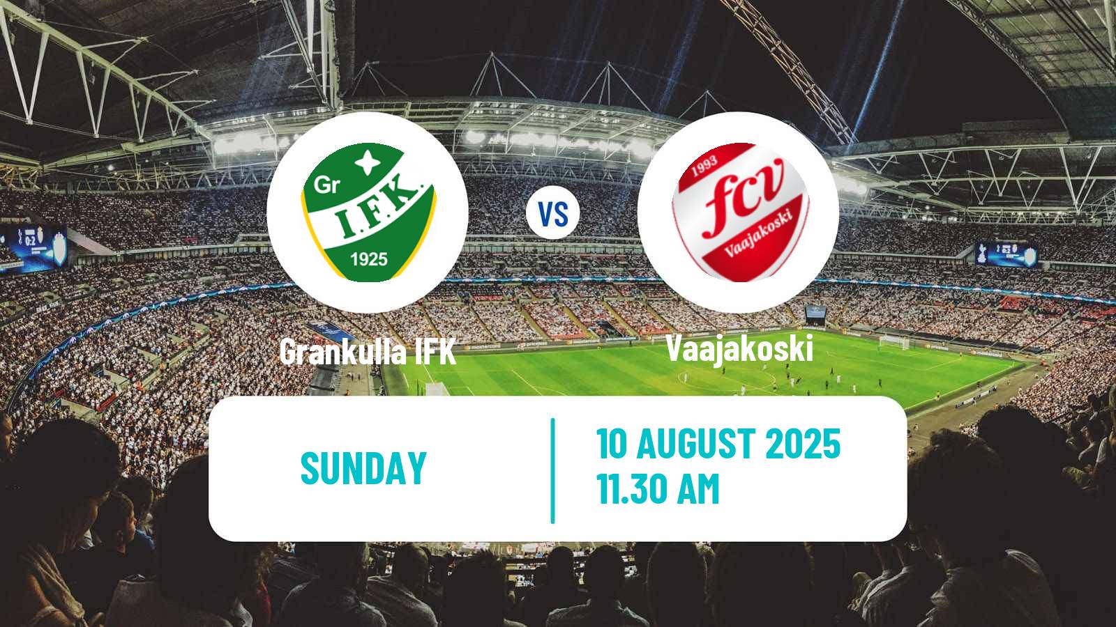 Soccer Finnish Kakkonen Group A Grankulla IFK - Vaajakoski