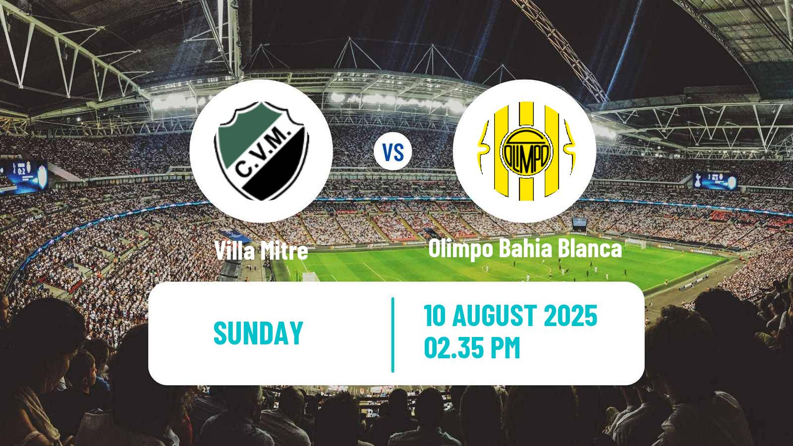 Soccer Argentinian Torneo Federal Villa Mitre - Olimpo Bahia Blanca
