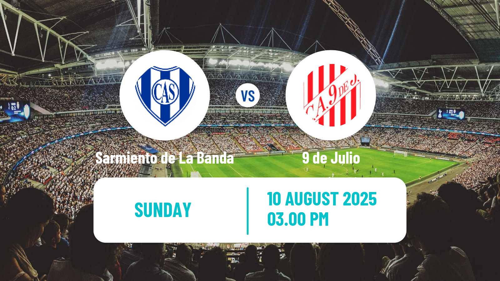 Soccer Argentinian Torneo Federal Sarmiento de La Banda - 9 de Julio