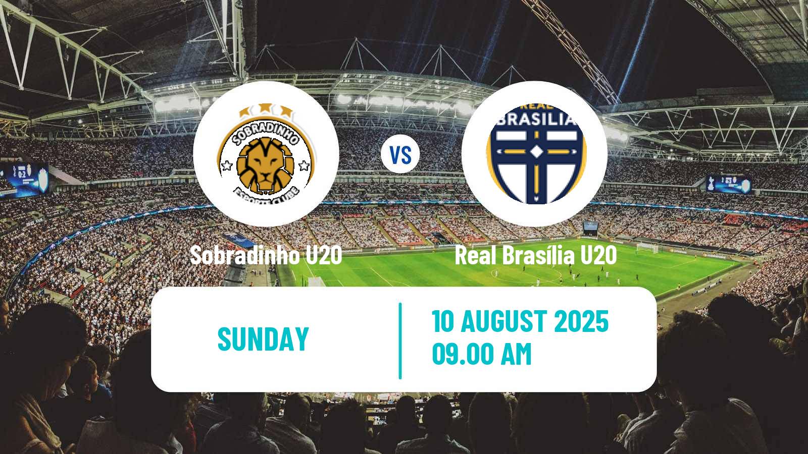 Soccer Brazilian Brasiliense U20 Sobradinho U20 - Real Brasília U20