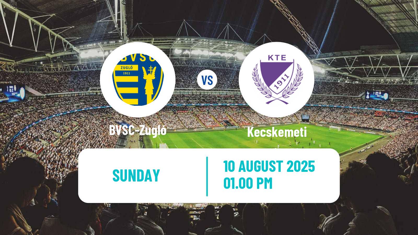 Soccer Hungarian NB II BVSC-Zugló - Kecskemeti