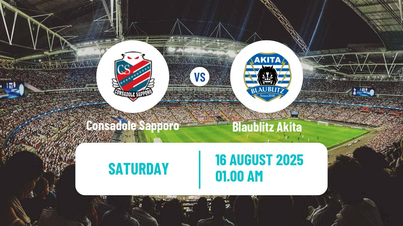 Soccer Japan J2 League Consadole Sapporo - Blaublitz Akita