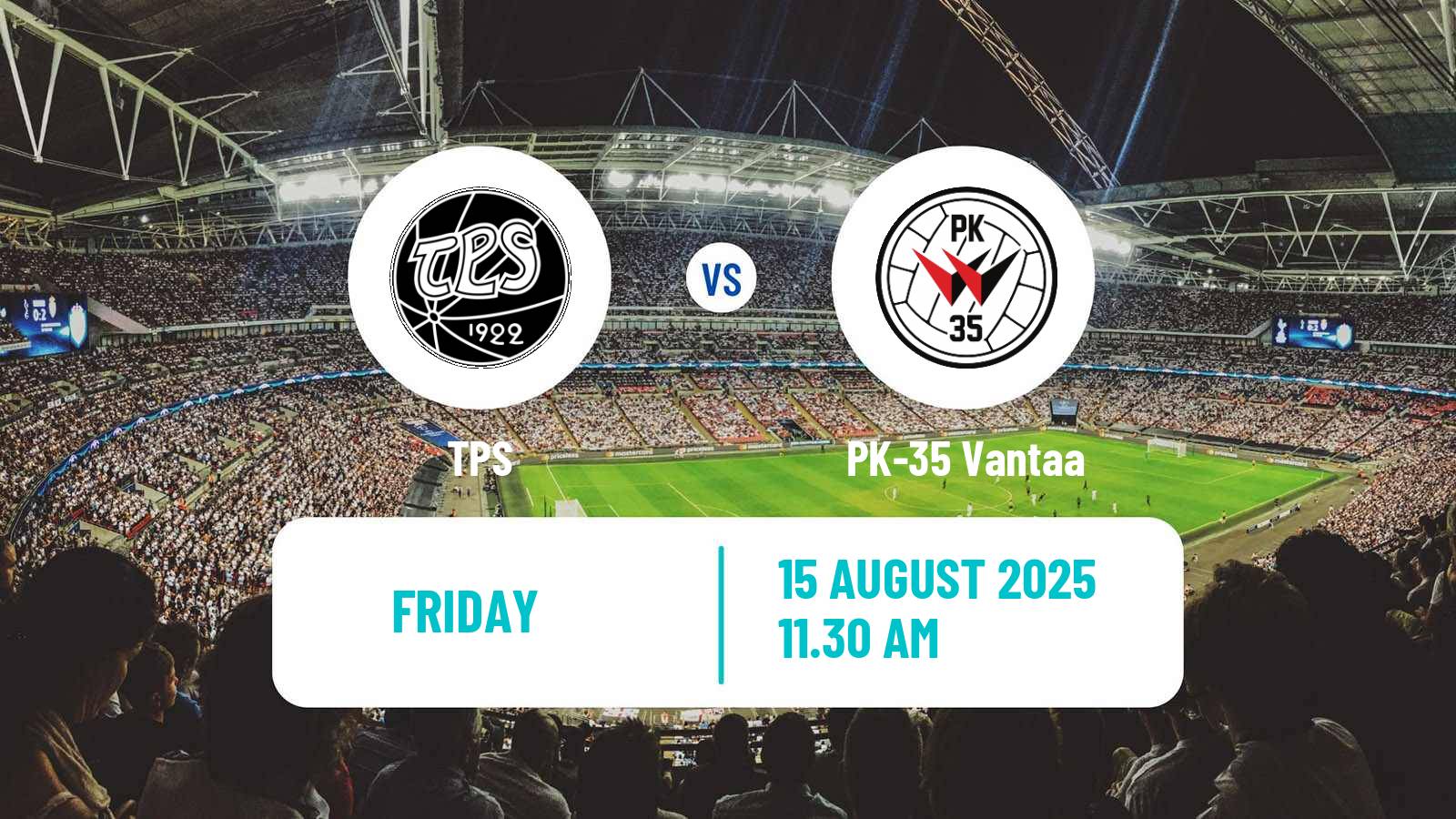 Soccer Finnish Ykkosliiga TPS - PK-35 Vantaa