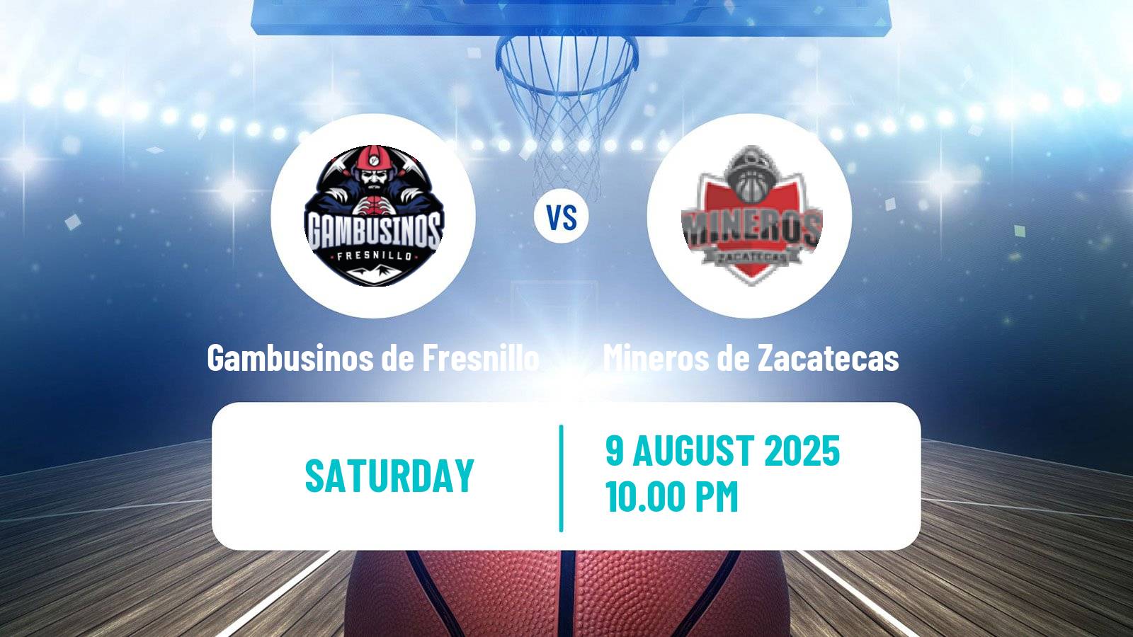 Basketball Mexican LNBP Gambusinos de Fresnillo - Mineros de Zacatecas