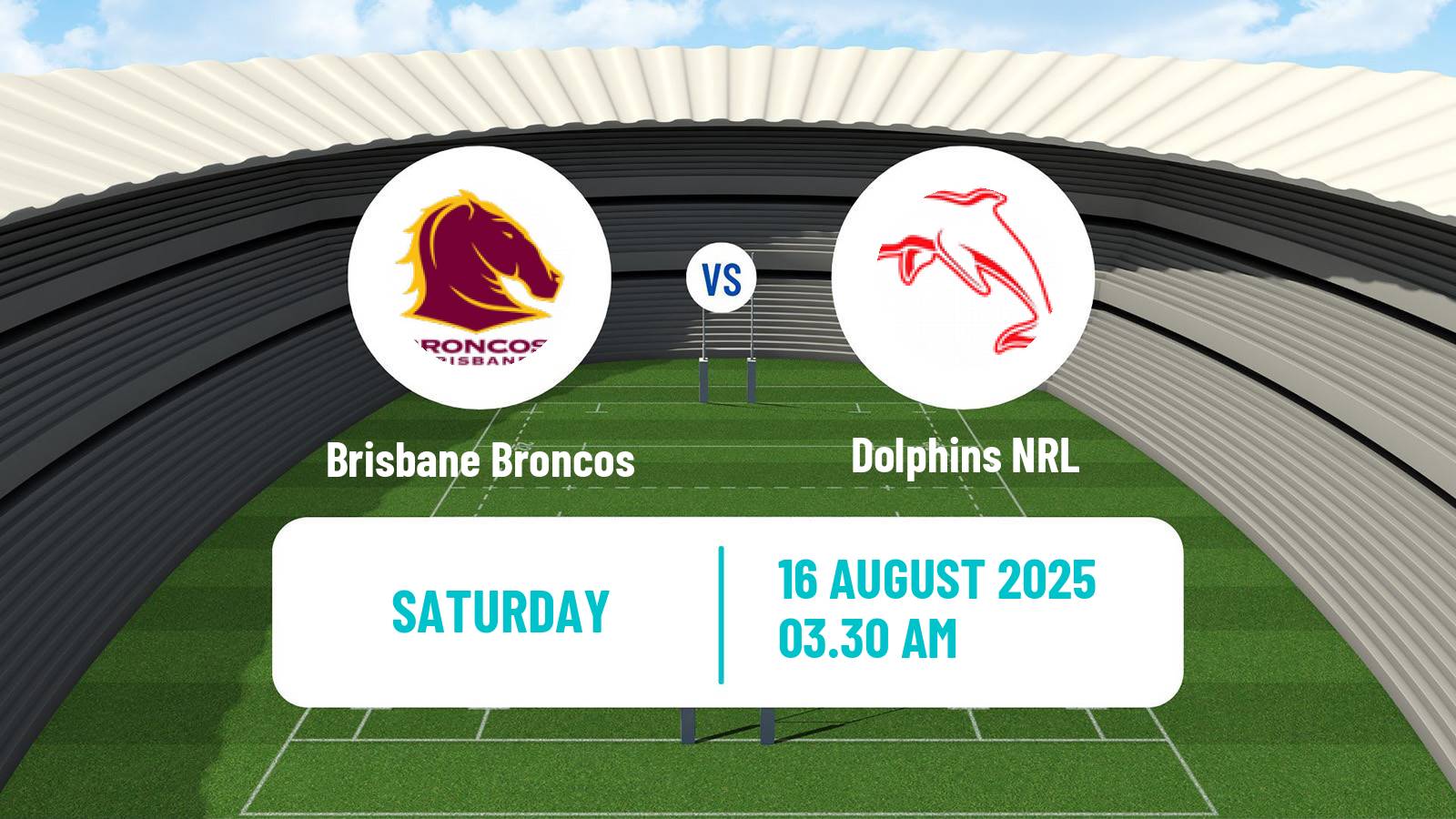 Rugby league Australian NRL Brisbane Broncos - Dolphins