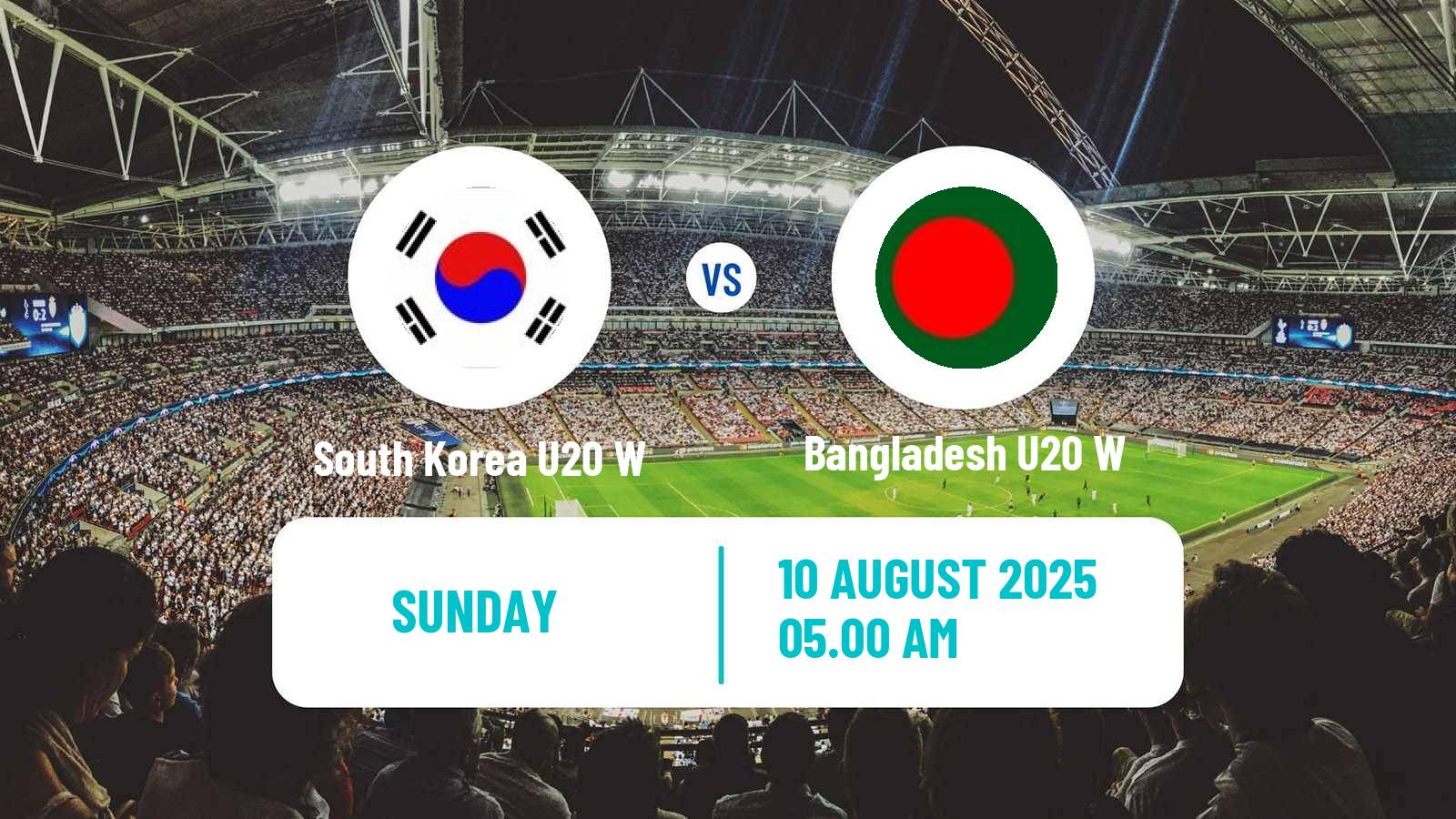 Soccer AFC Asian Cup Women U20 South Korea U20 W - Bangladesh U20 W
