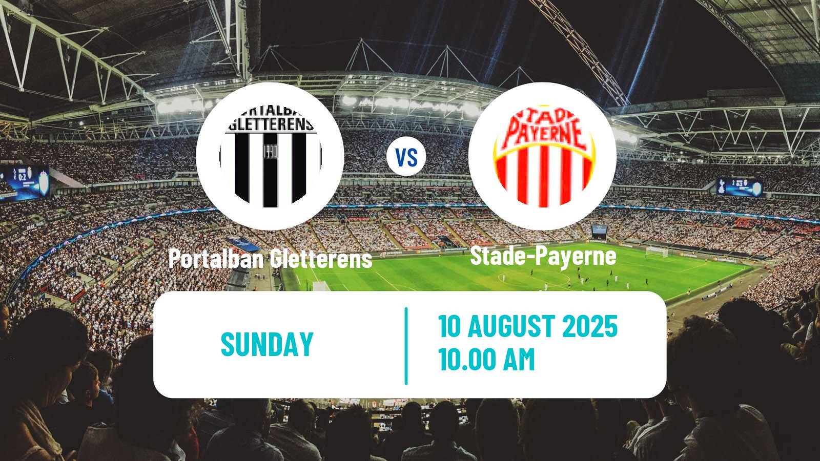 Soccer Swiss 1 Liga Classic Group 1 Portalban Gletterens - Stade-Payerne
