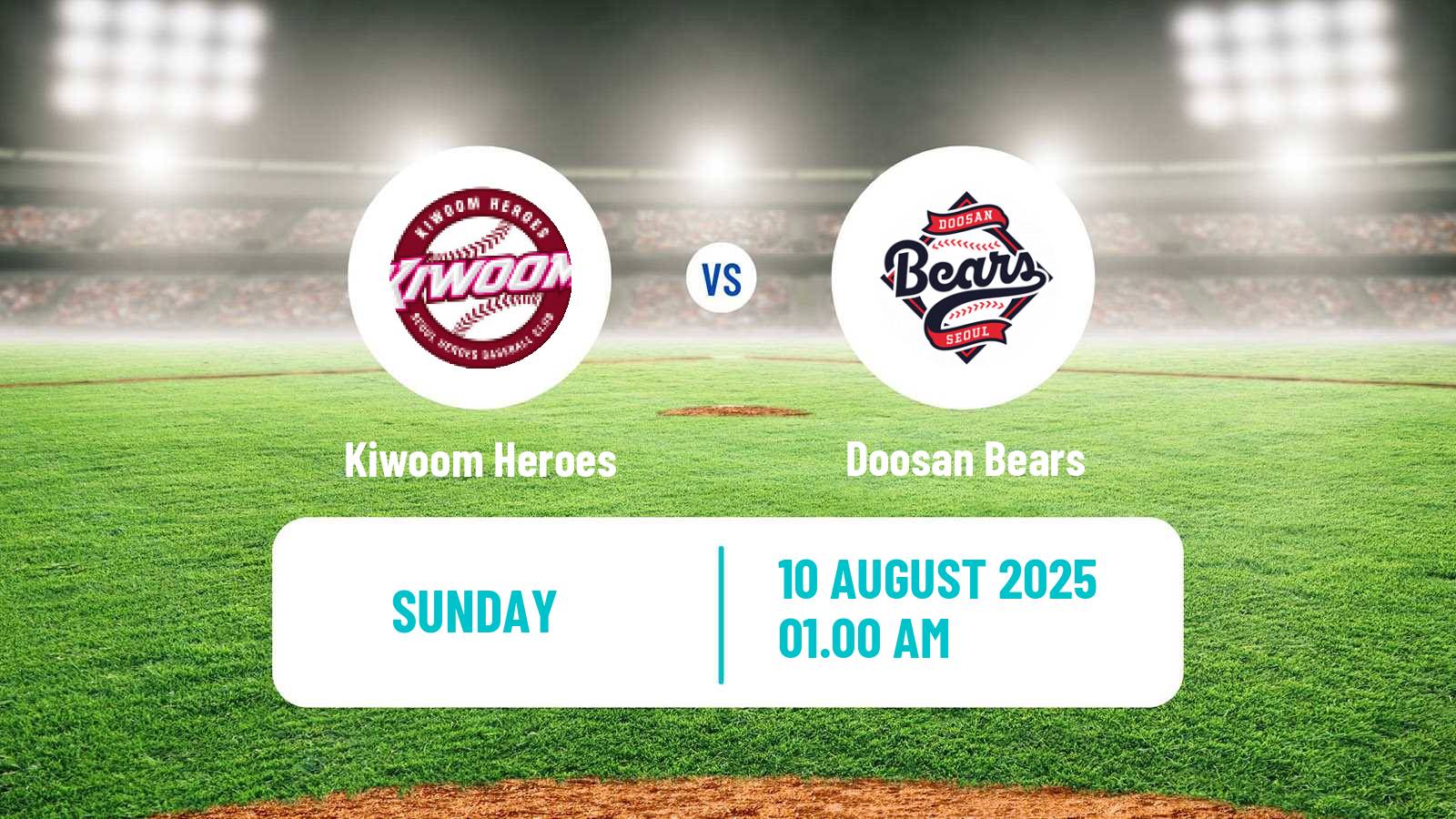 Baseball KBO Kiwoom Heroes - Doosan Bears