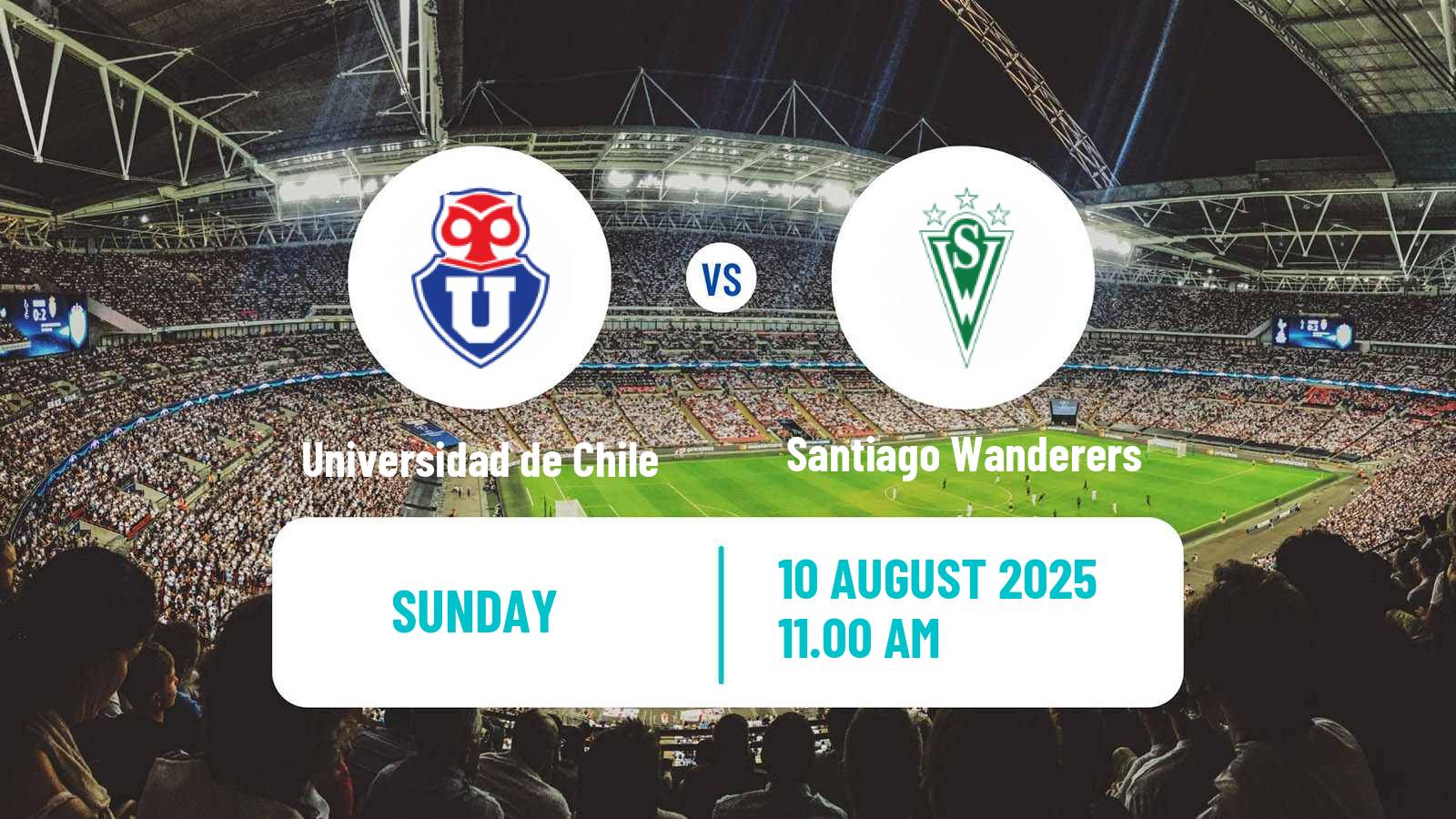 Soccer Chilean Primera Division Women Universidad de Chile - Santiago Wanderers