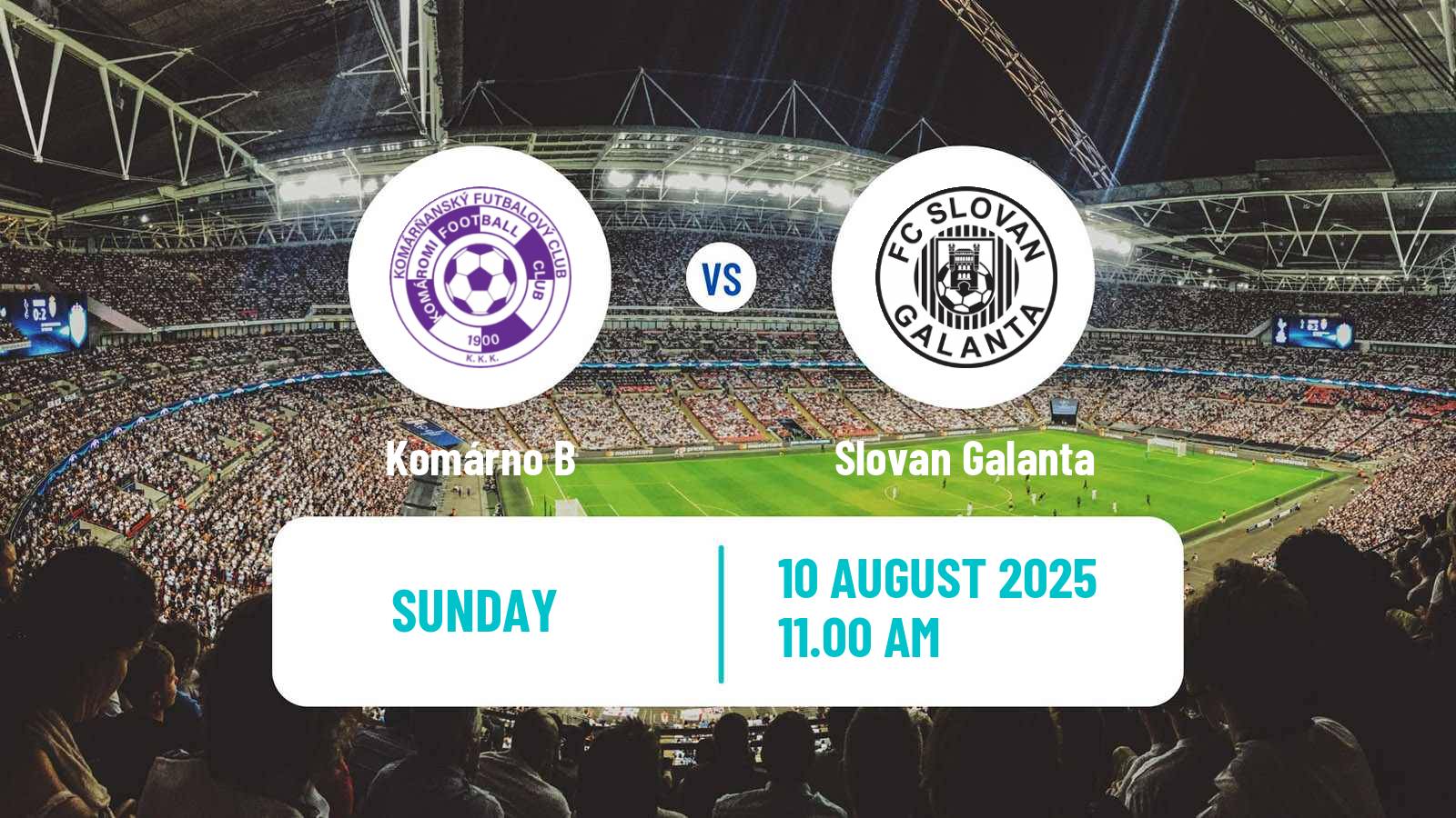 Soccer Slovak 3 Liga West Komárno B - Slovan Galanta