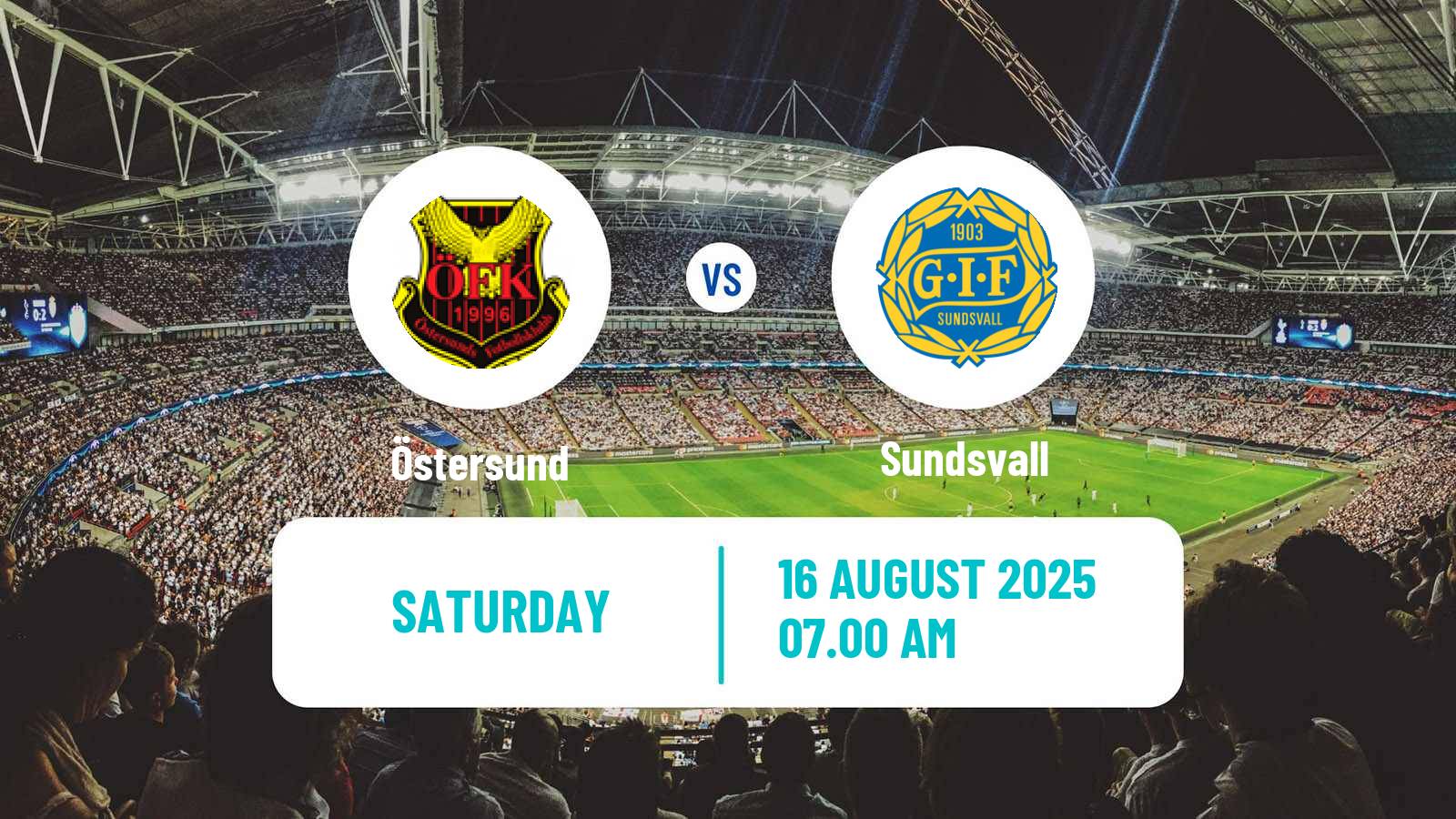 Soccer Swedish Superettan Östersund - Sundsvall