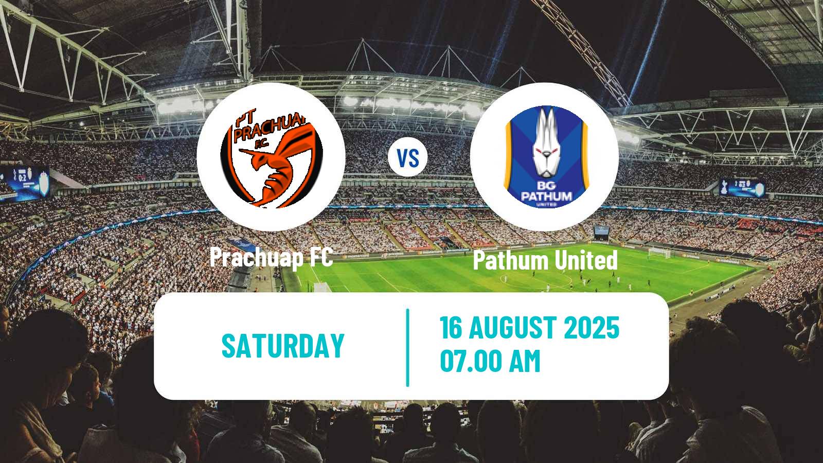 Soccer Thai League 1 Prachuap - Pathum United