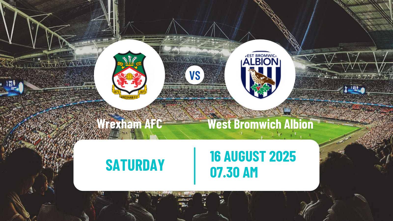 Soccer English League Championship Wrexham - West Bromwich Albion