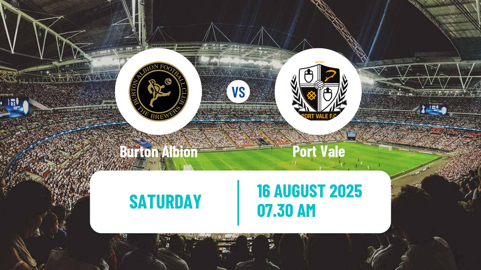 Soccer English League One Burton Albion - Port Vale