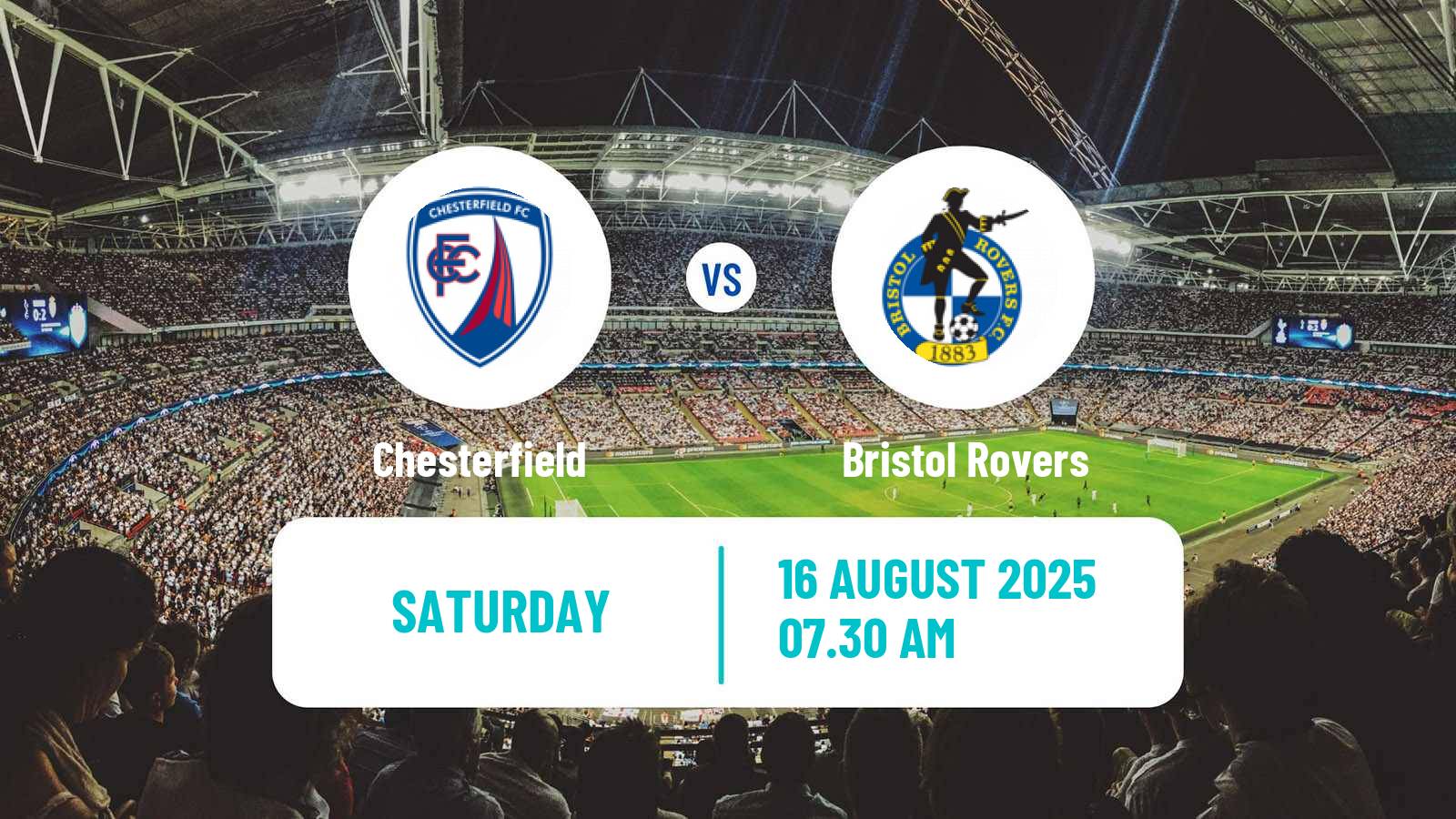Soccer English League Two Chesterfield - Bristol Rovers