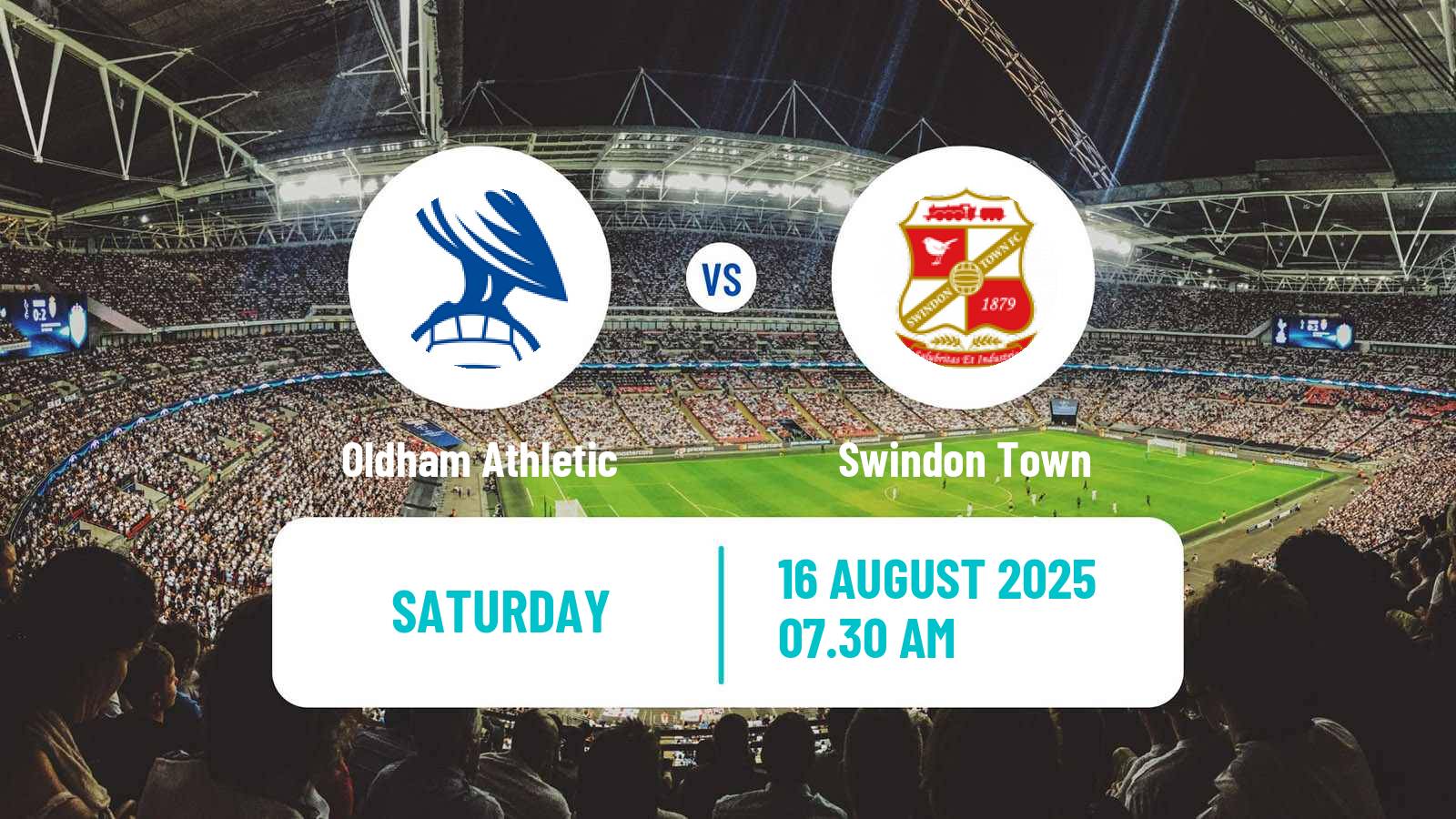 Soccer English League Two Oldham Athletic - Swindon Town
