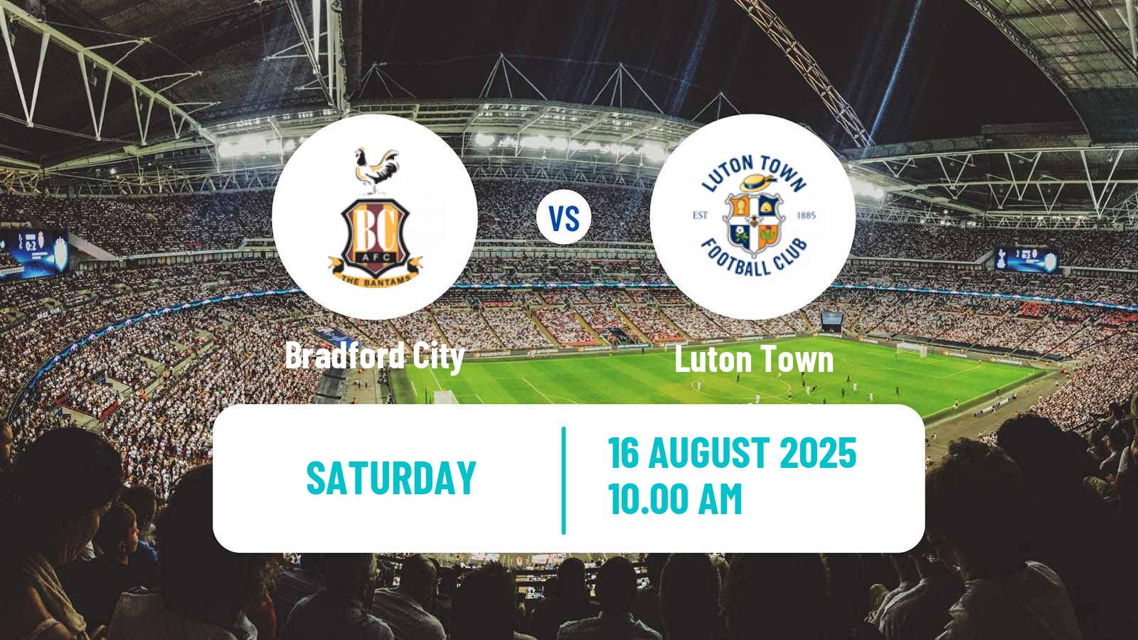 Soccer English League One Bradford City - Luton Town