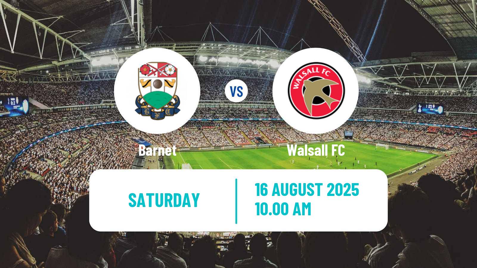 Soccer English League Two Barnet - Walsall