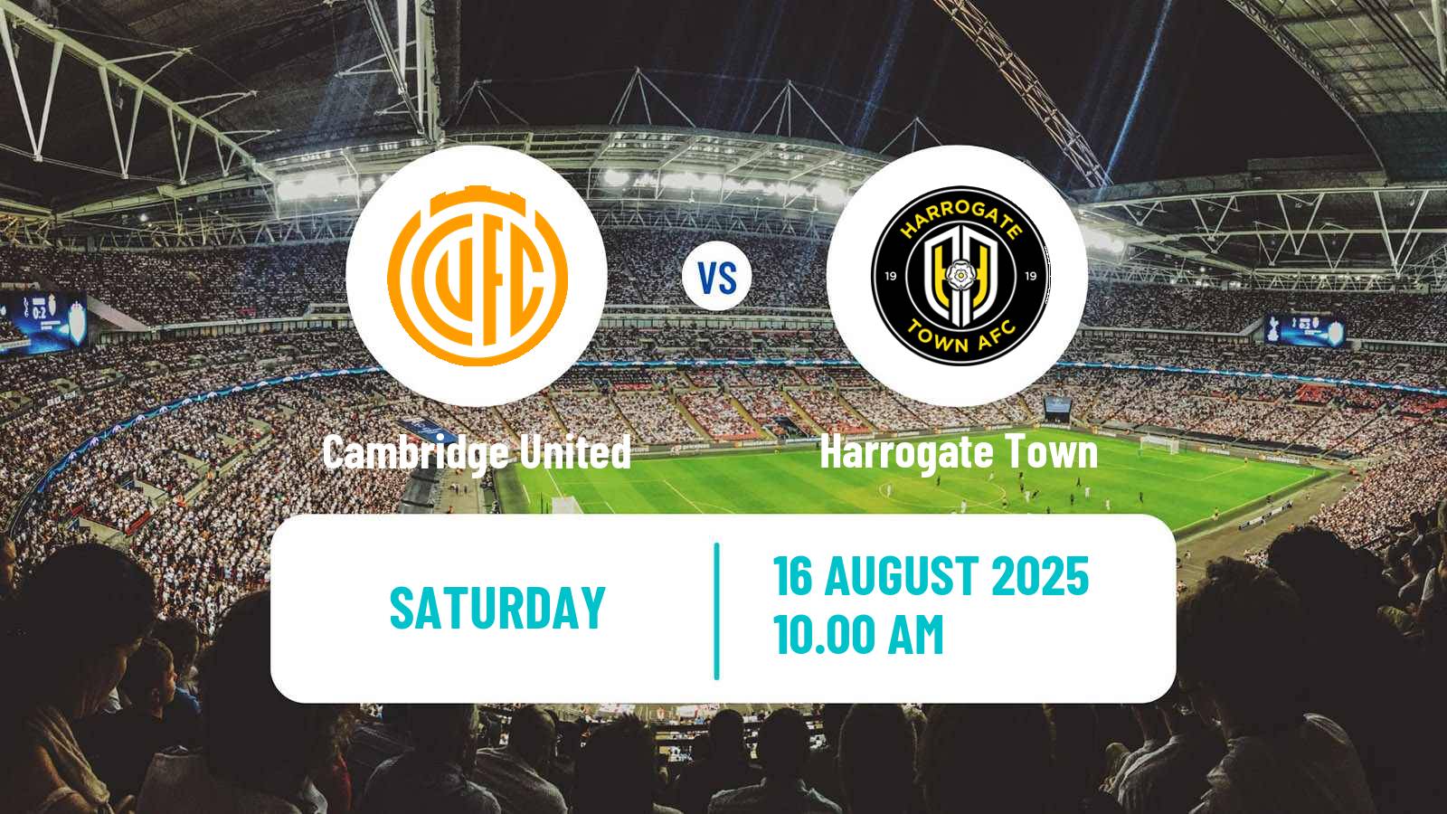 Soccer English League Two Cambridge United - Harrogate Town