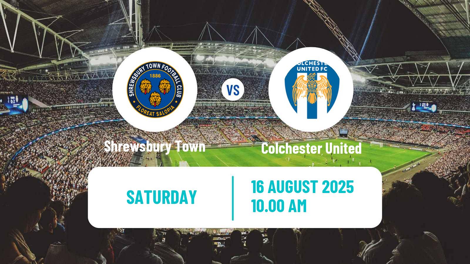 Soccer English League Two Shrewsbury Town - Colchester United
