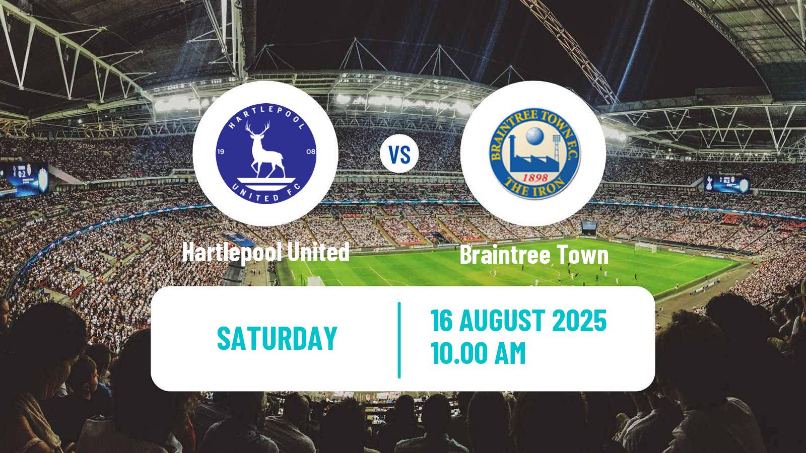 Soccer English National League Hartlepool United - Braintree Town