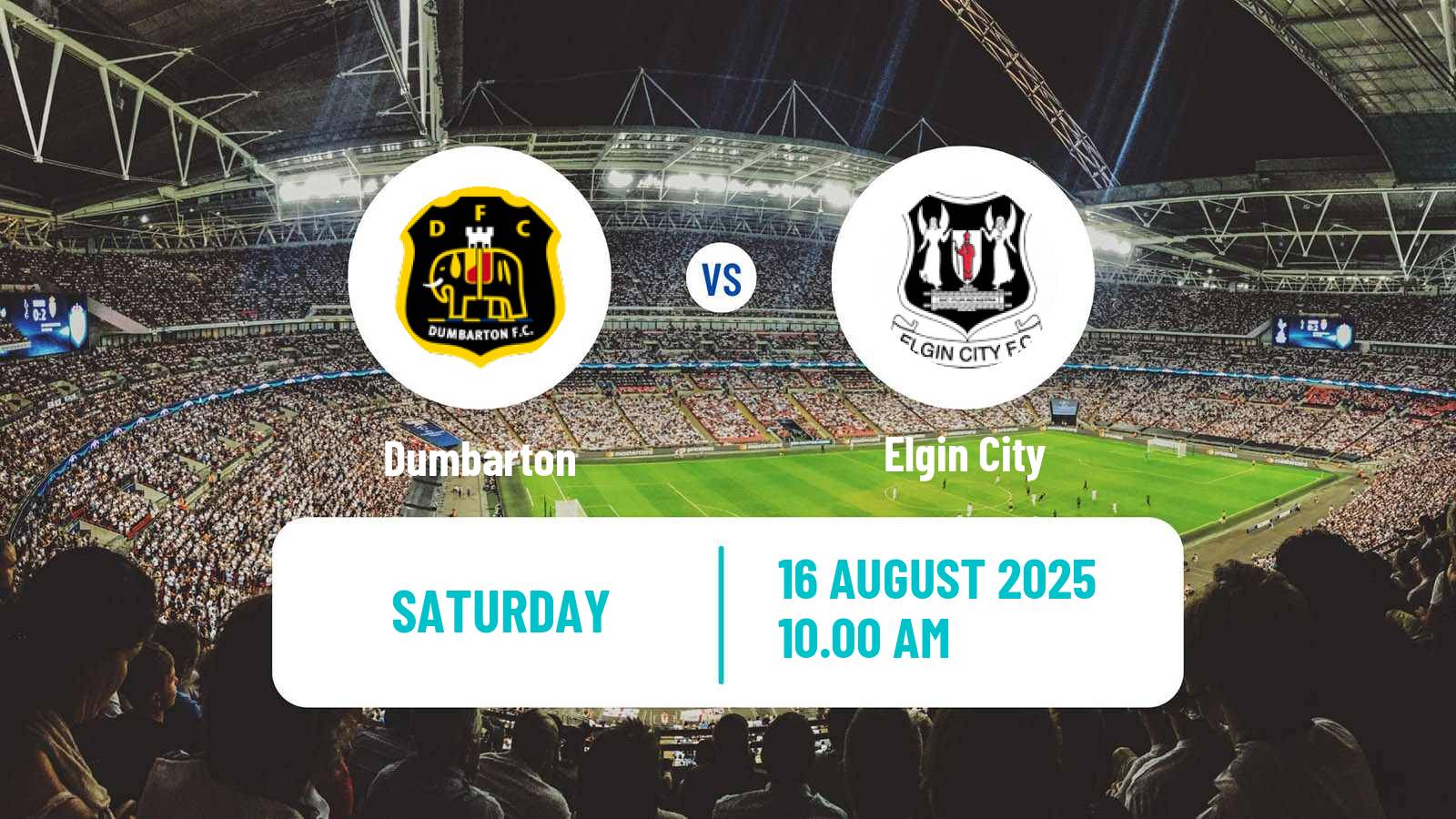 Soccer Scottish League Two Dumbarton - Elgin City