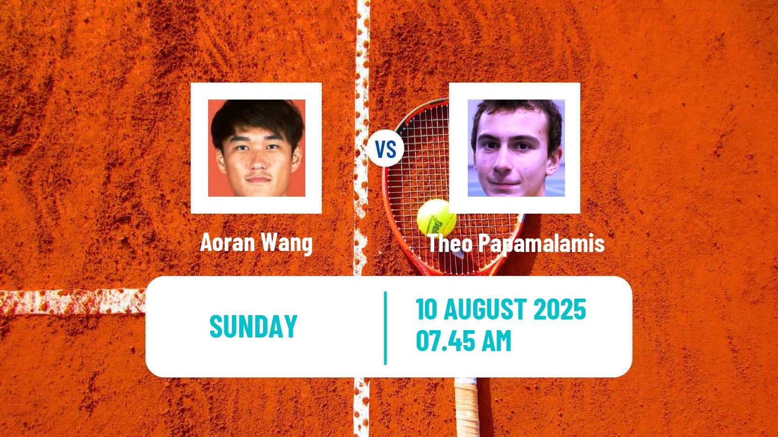 Tennis Hersonissos 3 Challenger Men Aoran Wang - Theo Papamalamis