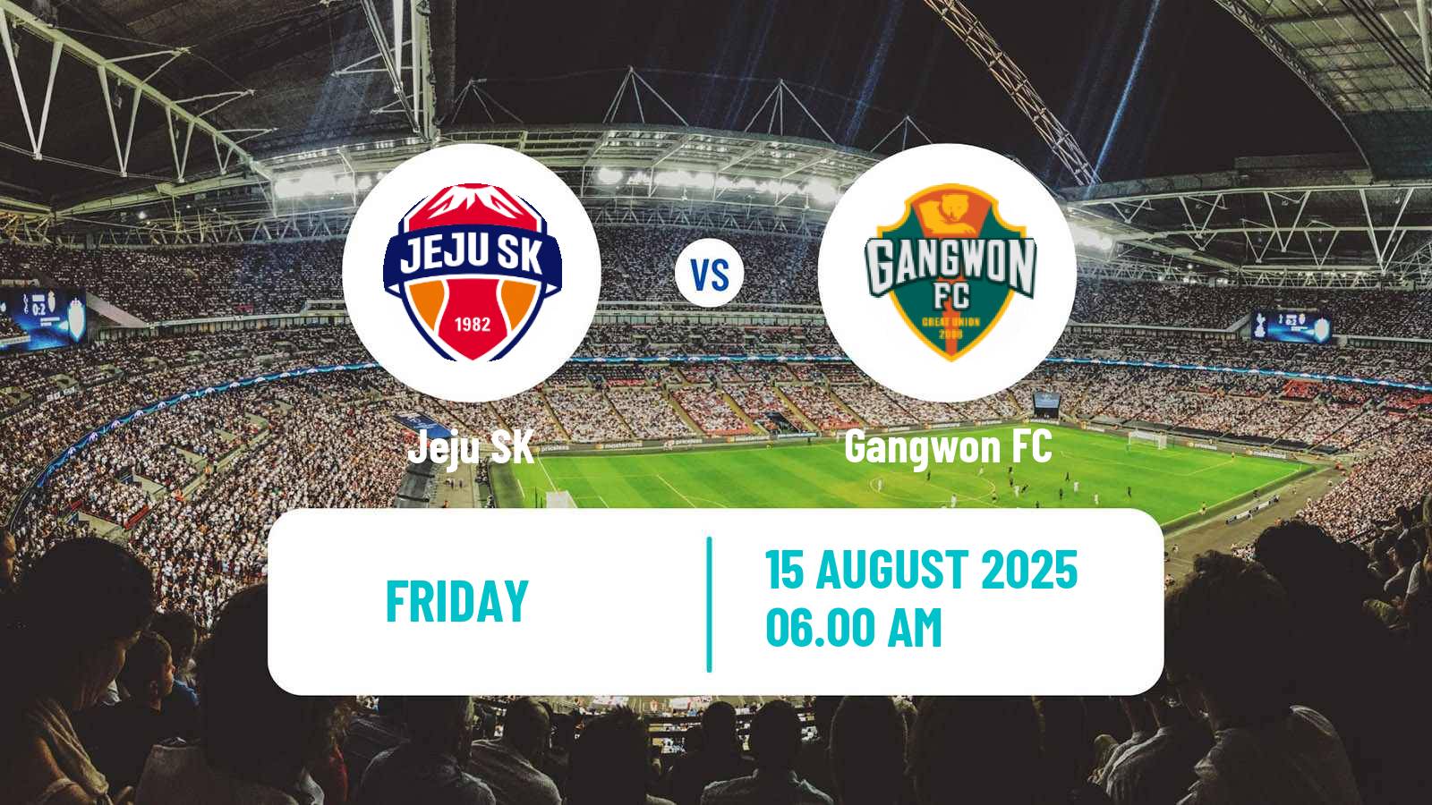 Soccer South Korean K-League 1 Jeju - Gangwon