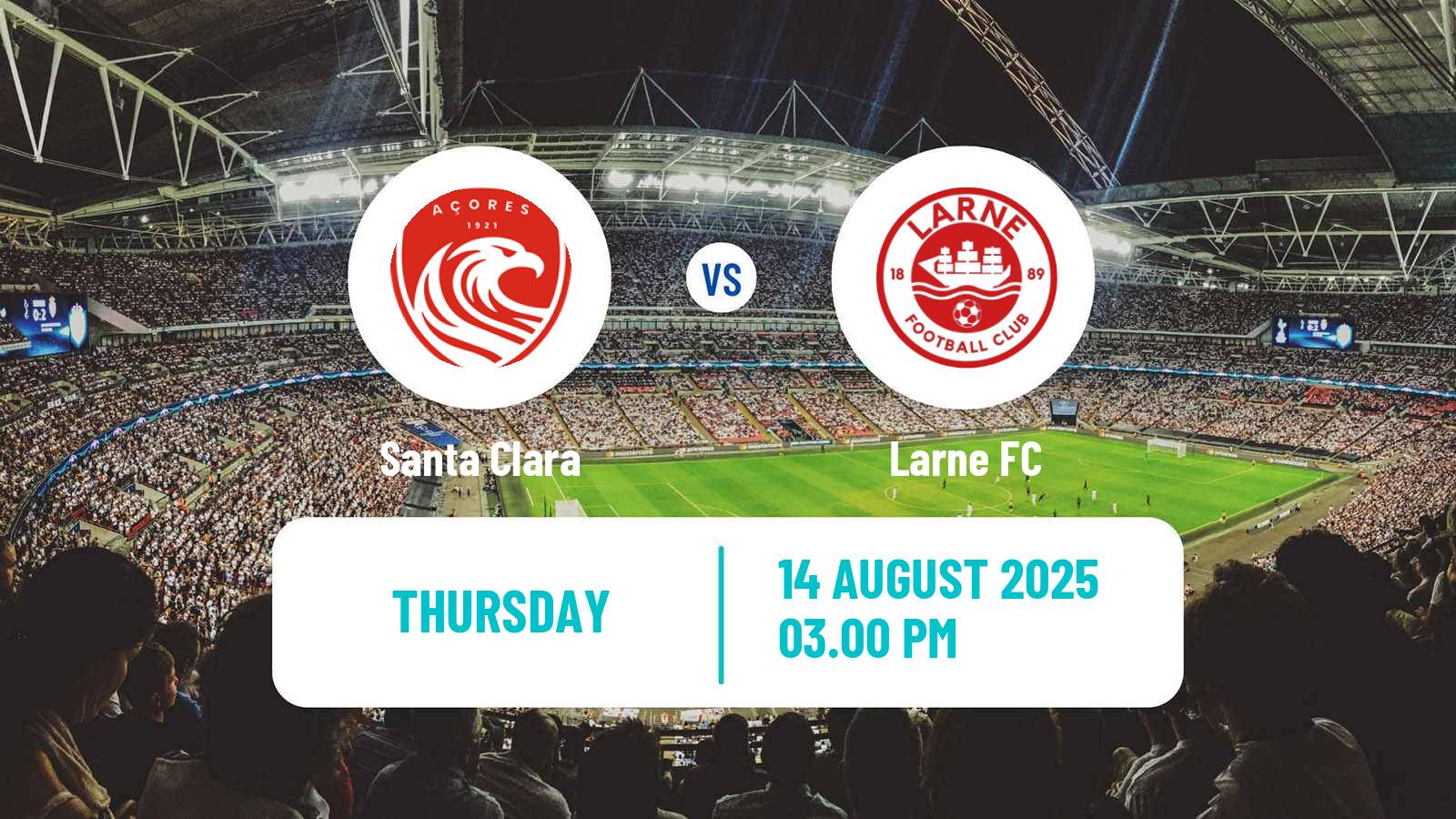 Soccer UEFA Europa Conference League Santa Clara - Larne