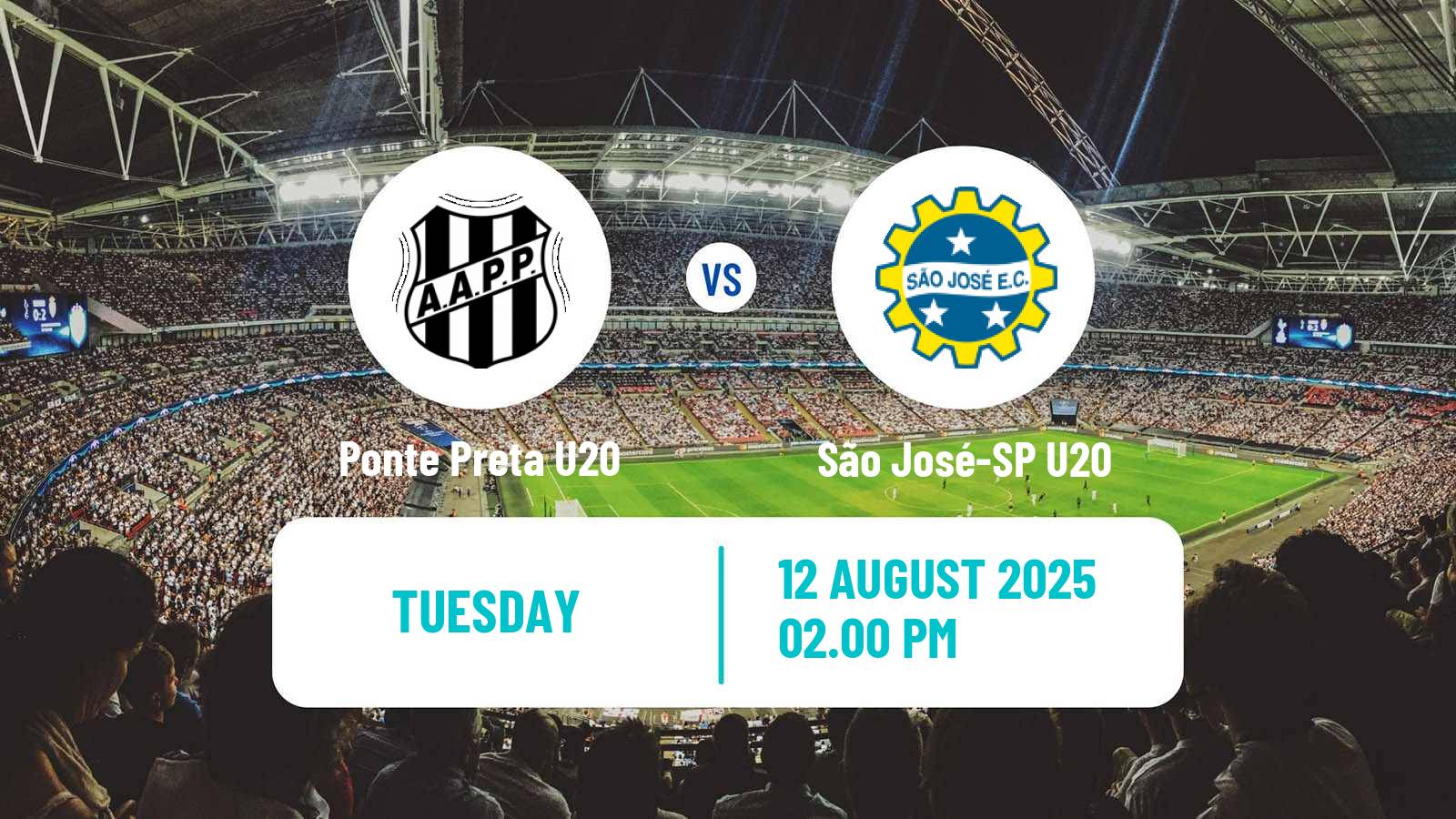Soccer Brazilian Paulista U20 Ponte Preta U20 - São José-SP U20