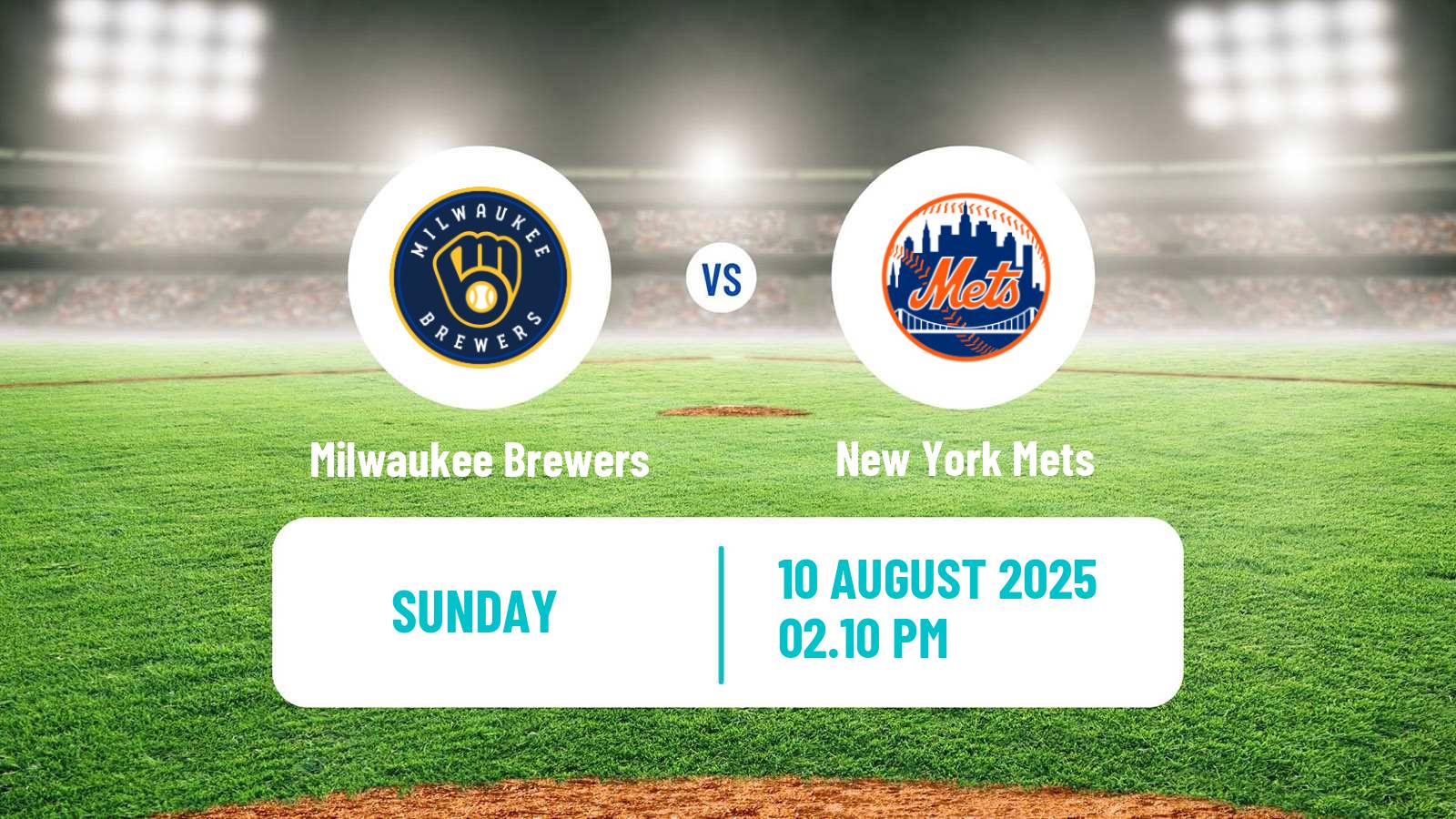 Baseball MLB Milwaukee Brewers - New York Mets