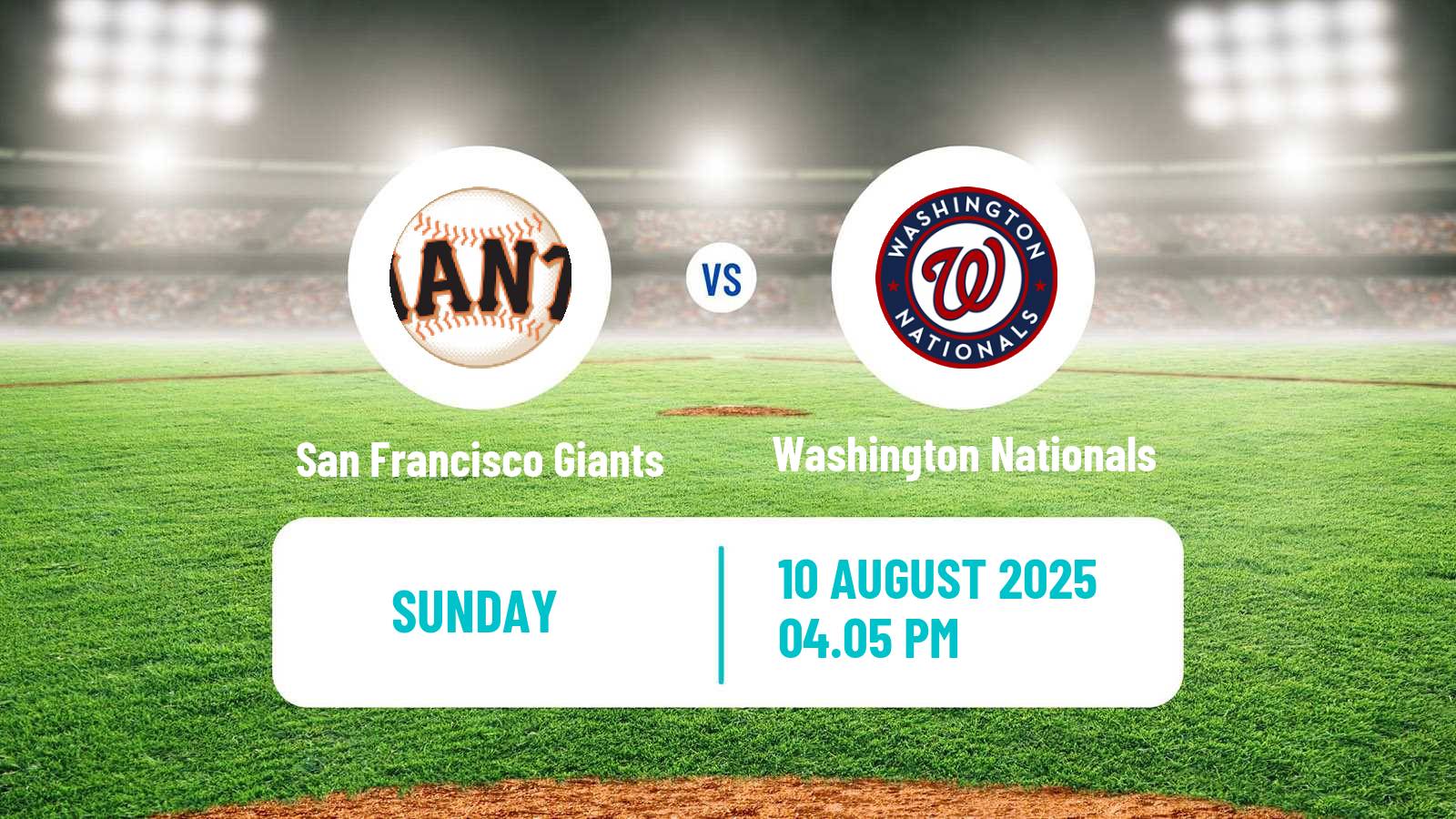 Baseball MLB San Francisco Giants - Washington Nationals