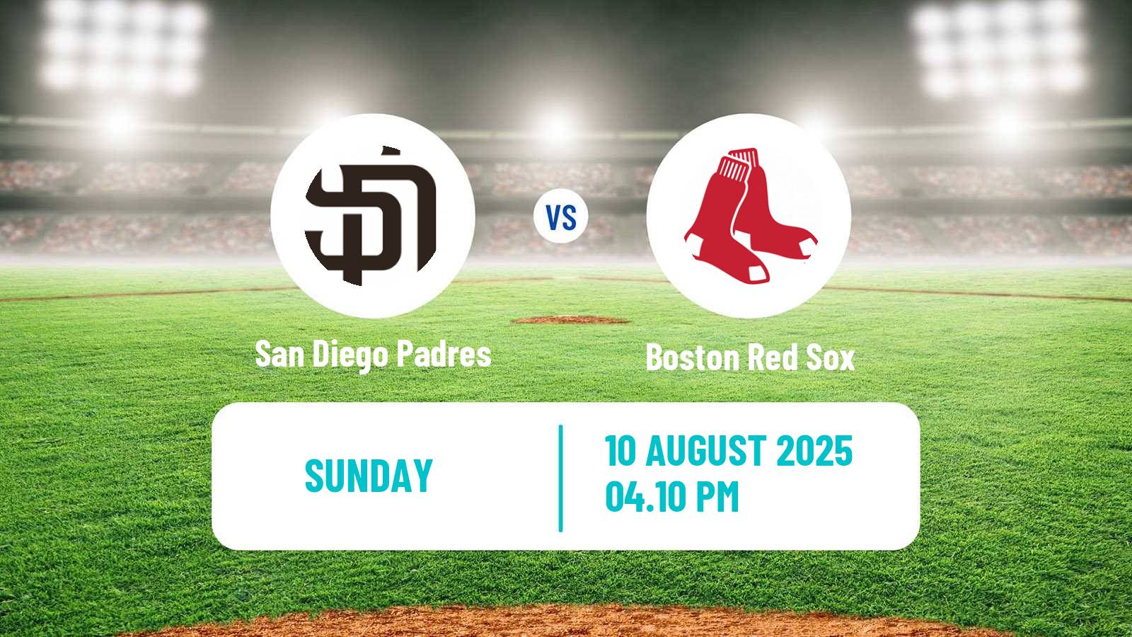 Baseball MLB San Diego Padres - Boston Red Sox