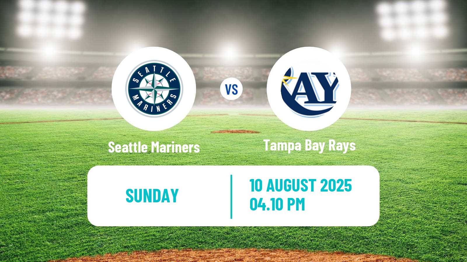 Baseball MLB Seattle Mariners - Tampa Bay Rays