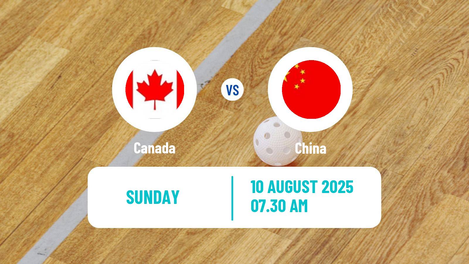 Floorball World Games Floorball Canada - China