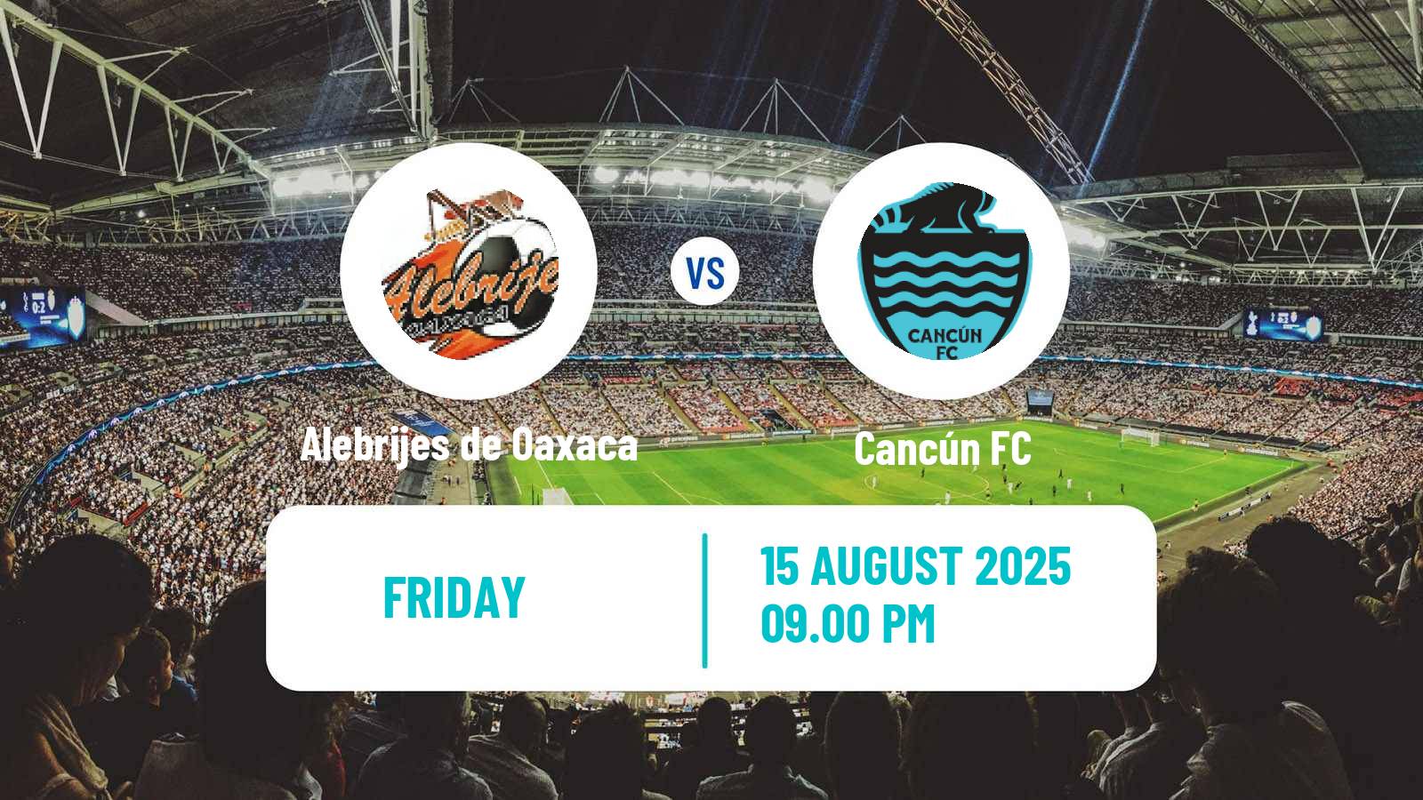 Soccer Mexican Liga de Expansion MX Alebrijes de Oaxaca - Cancún