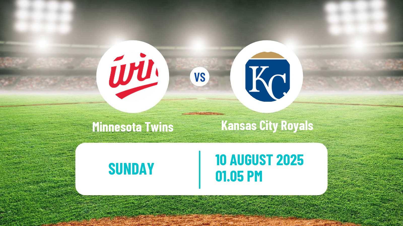 Baseball MLB Minnesota Twins - Kansas City Royals