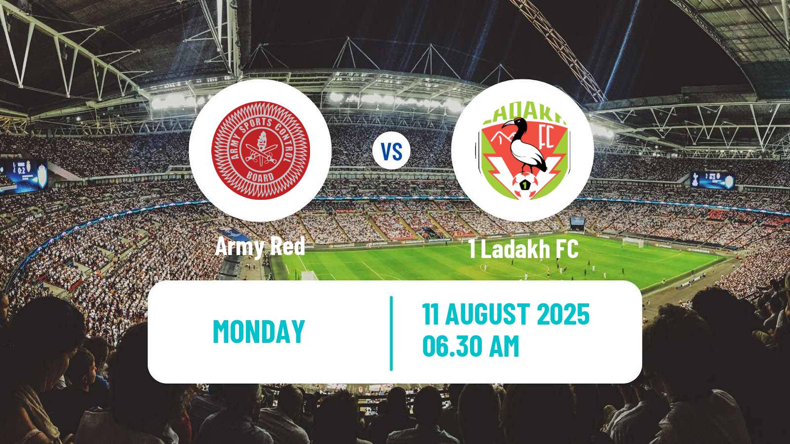 Soccer Indian Durand Cup Army Red - 1 Ladakh