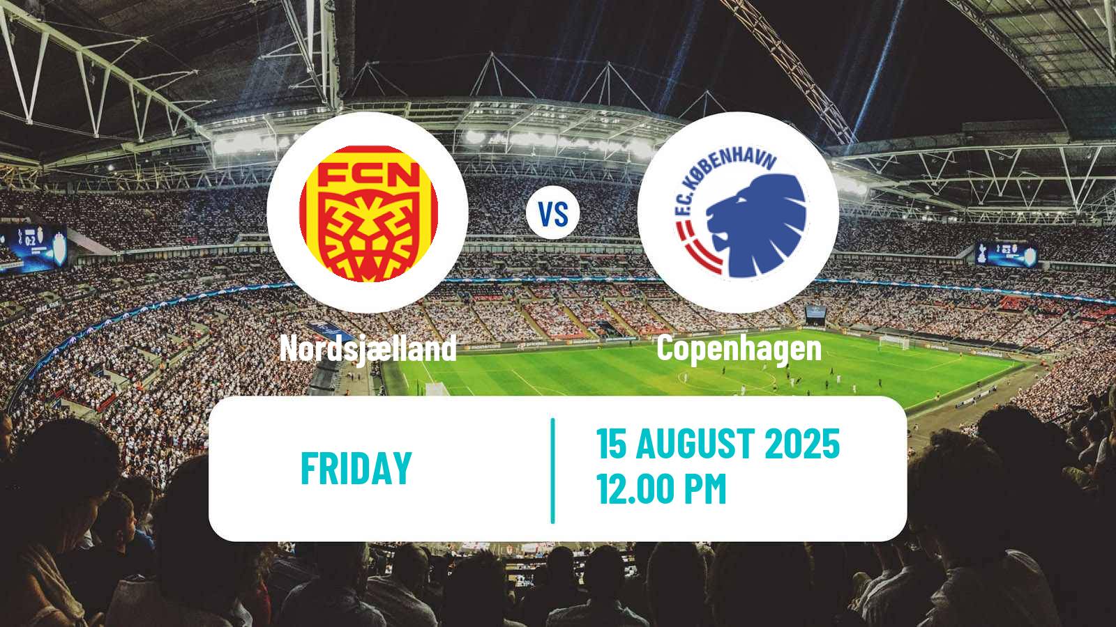 Soccer Danish Superliga Nordsjælland - Copenhagen