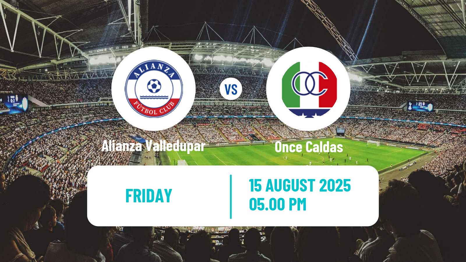 Soccer Colombian Primera A Alianza Valledupar - Once Caldas