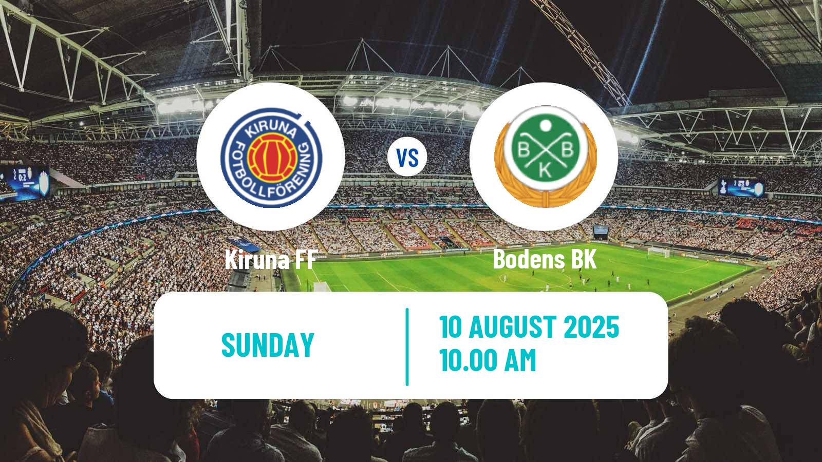 Soccer Swedish Division 2 - Norrland Kiruna - Boden