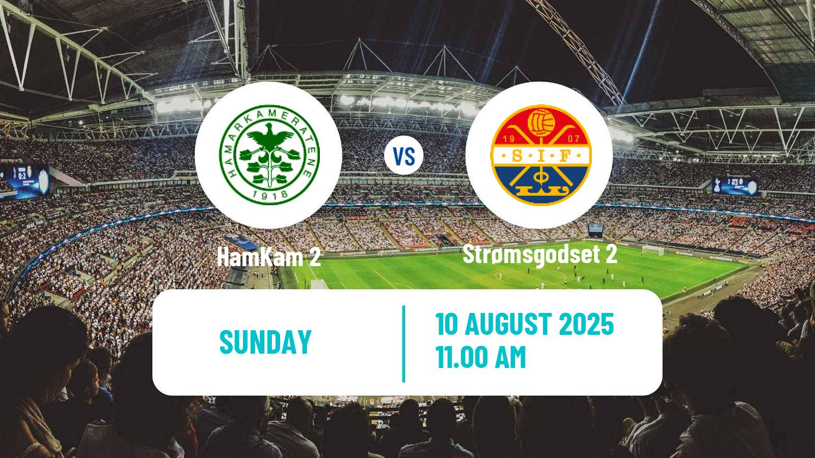 Soccer Norwegian Division 3 - Group 3 HamKam 2 - Strømsgodset 2