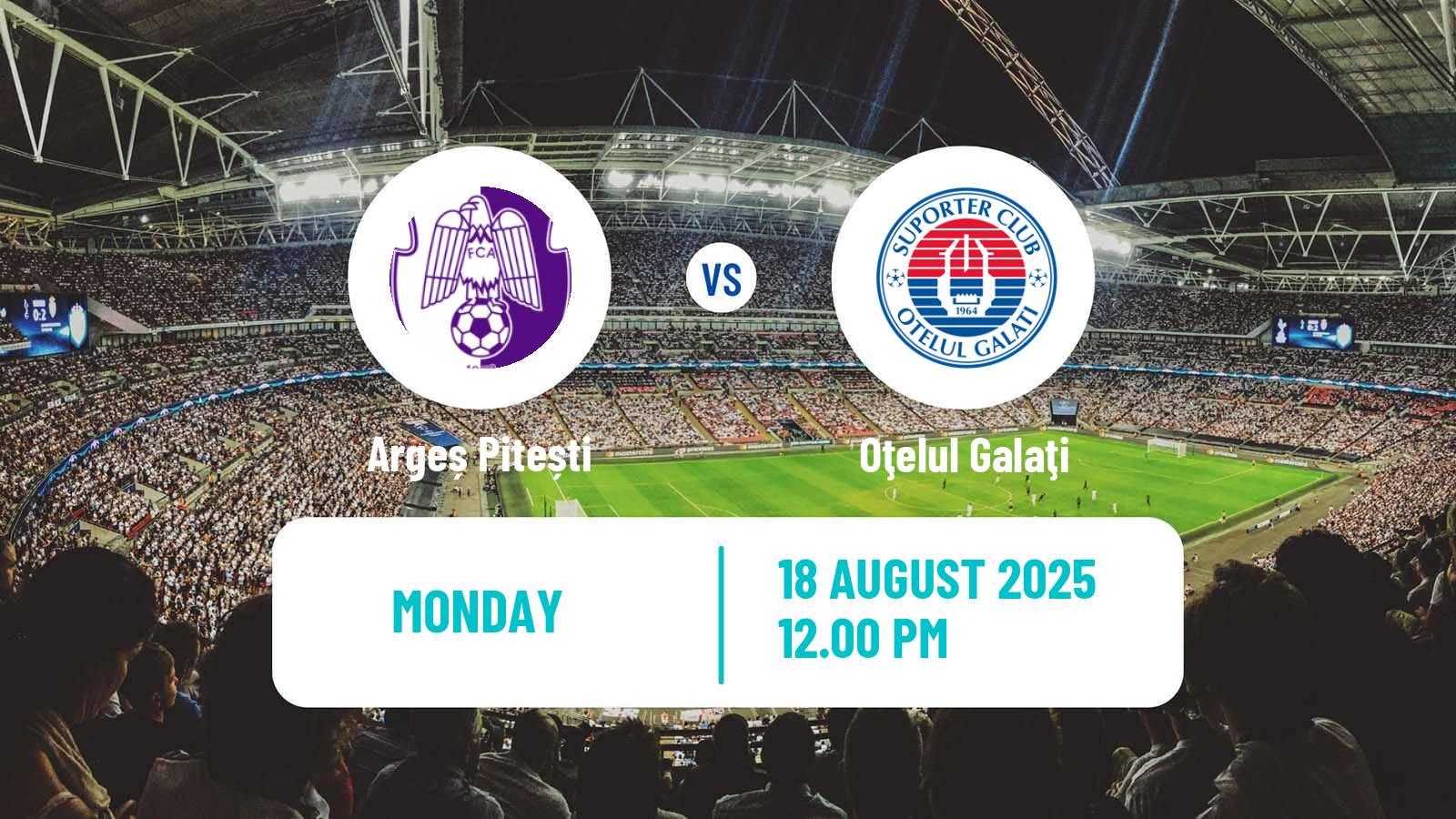 Soccer Romanian Liga 1 Argeș Pitești - Oţelul Galaţi