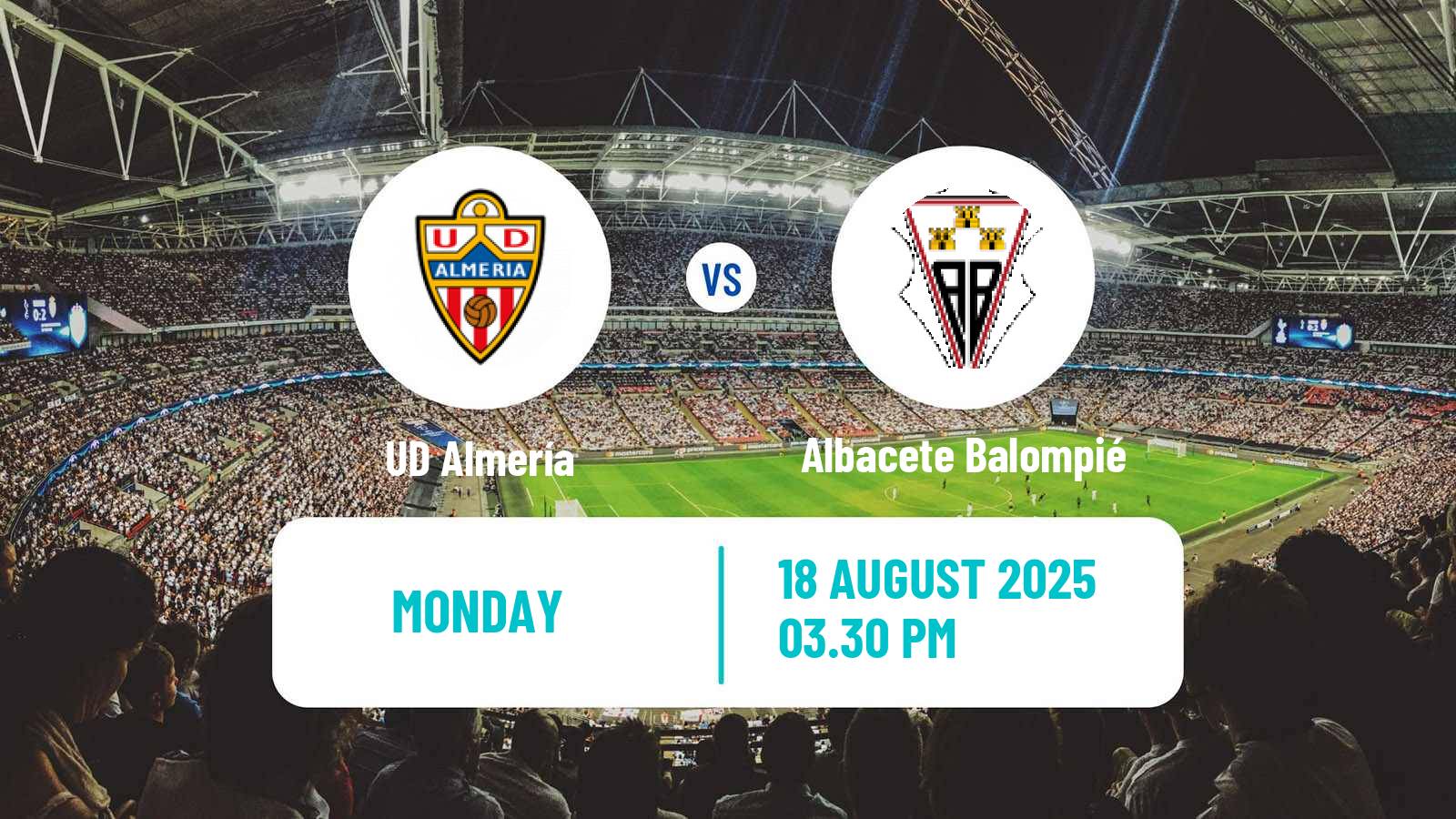 Soccer Spanish LaLiga2 Almería - Albacete Balompié