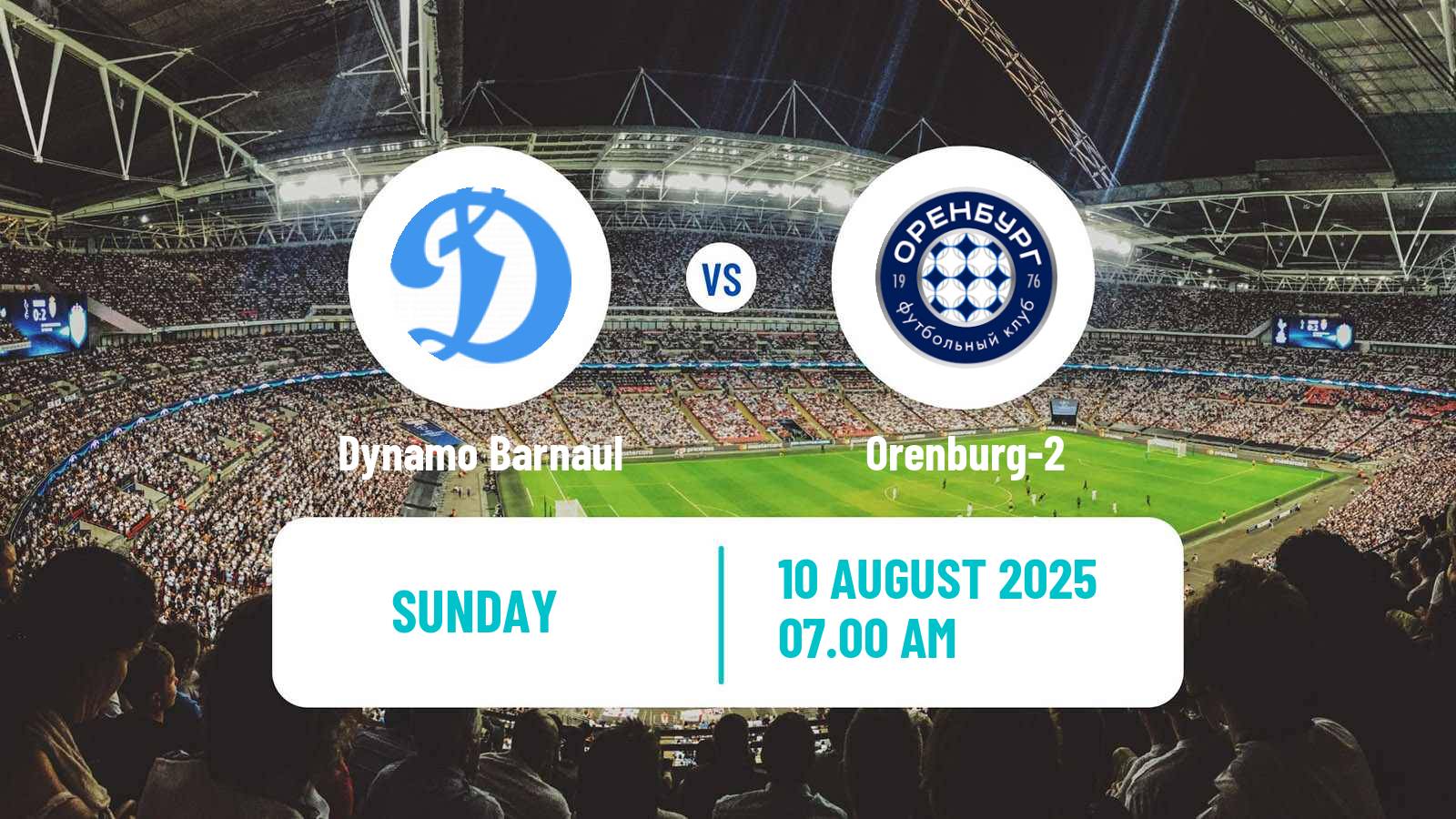 Soccer  FNL 2 Division B Group 4 Dynamo Barnaul - Orenburg-2