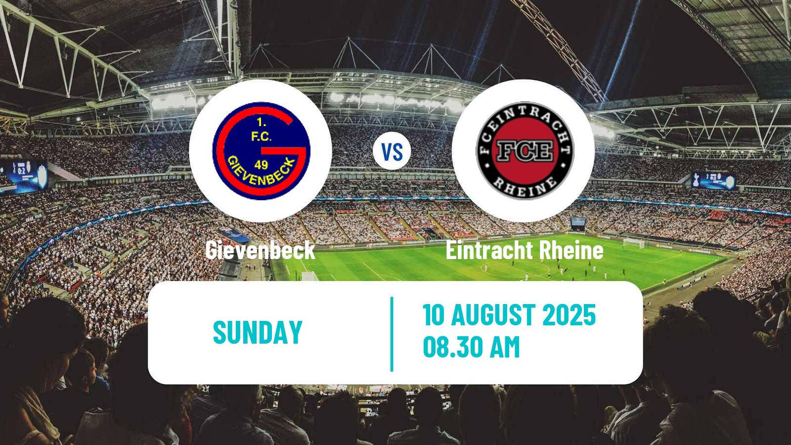 Soccer German Oberliga Westfalen Gievenbeck - Eintracht Rheine